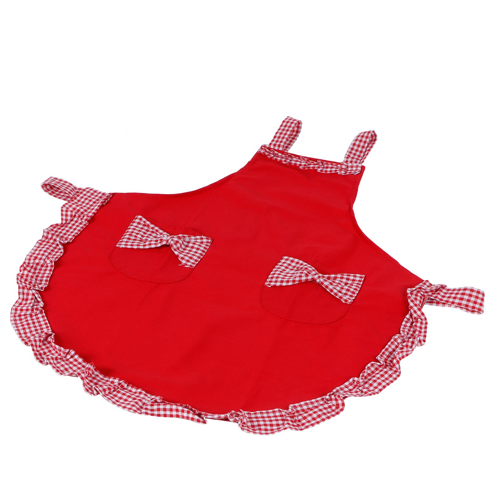 Cute Vintage Women Apron Bowknot Lace Decoration with Pocket for Kitchen view 3