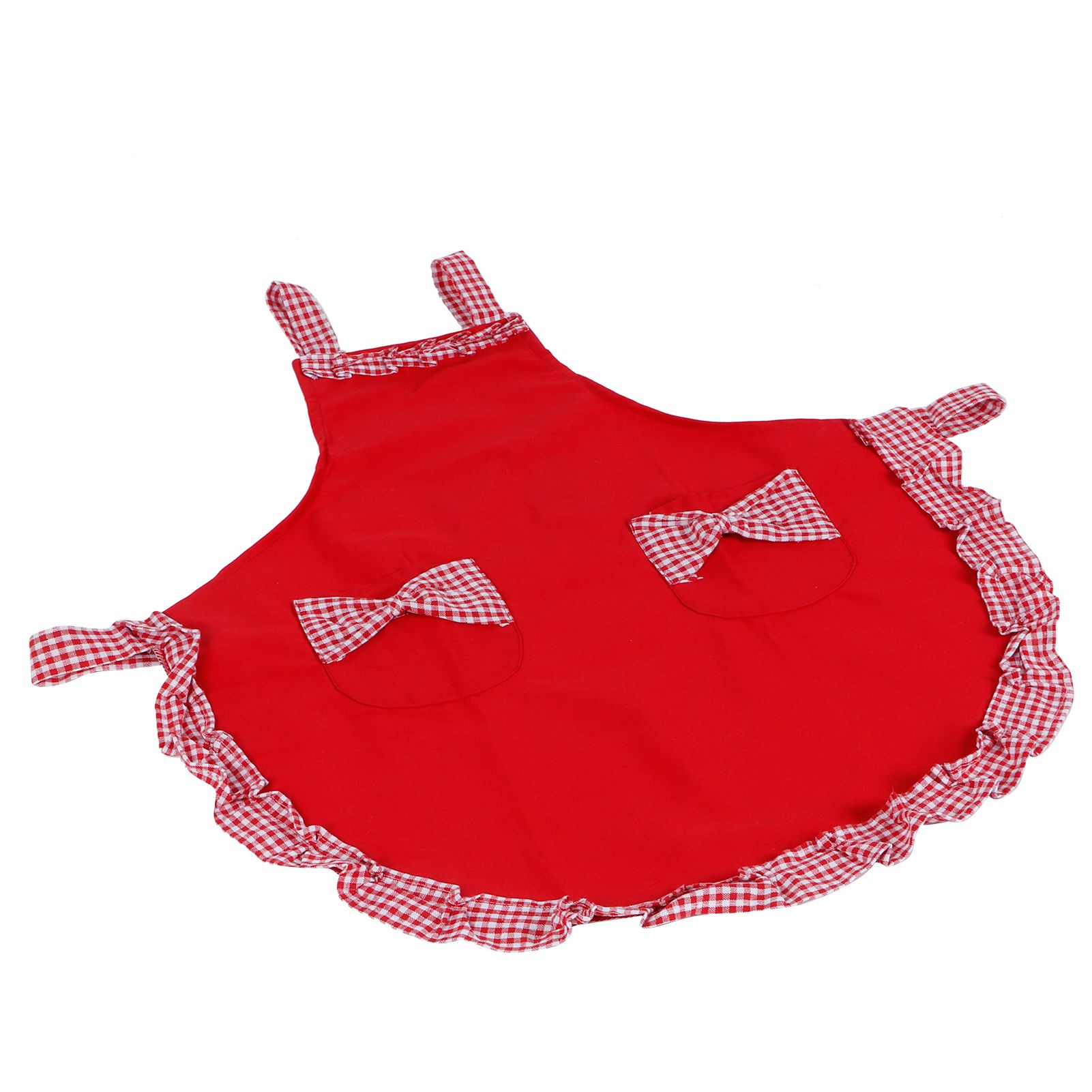 Cute Vintage Women Apron Bowknot Lace Decoration with Pocket for Kitchen view 8