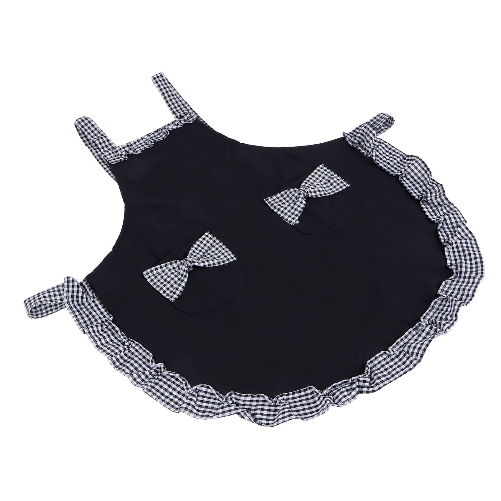 Cute Vintage Women Apron Bowknot Lace Decoration with Pocket for Kitchen view 7
