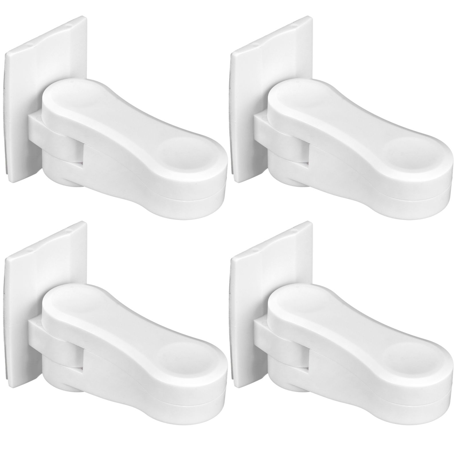 4Pcs Door Handle Child Safety Lock Baby Protector for Cabinet Wardrobe Drawer view 5