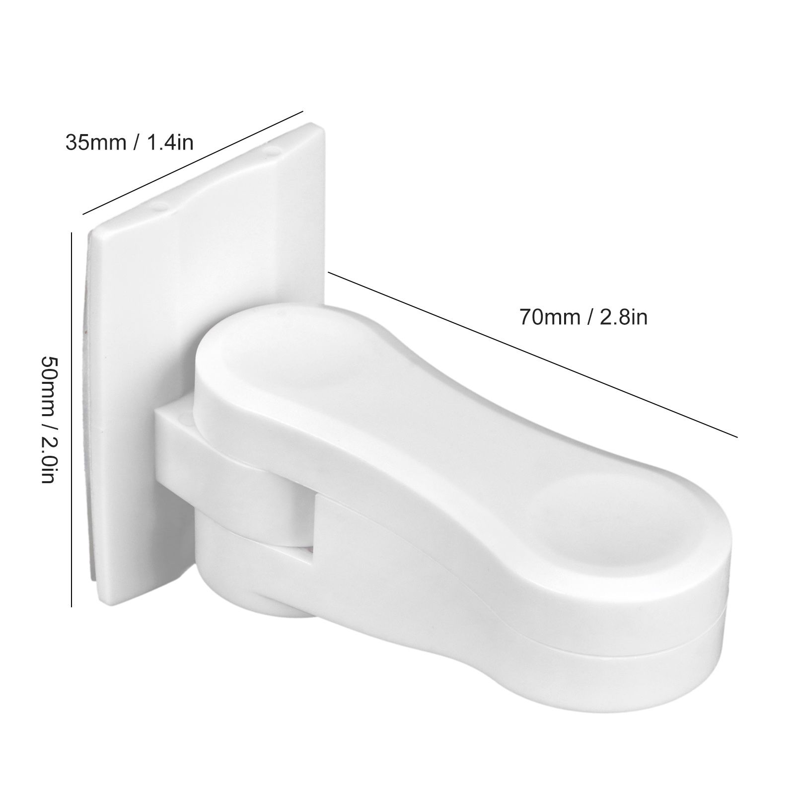 4Pcs Door Handle Child Safety Lock Baby Protector for Cabinet Wardrobe Drawer view 14