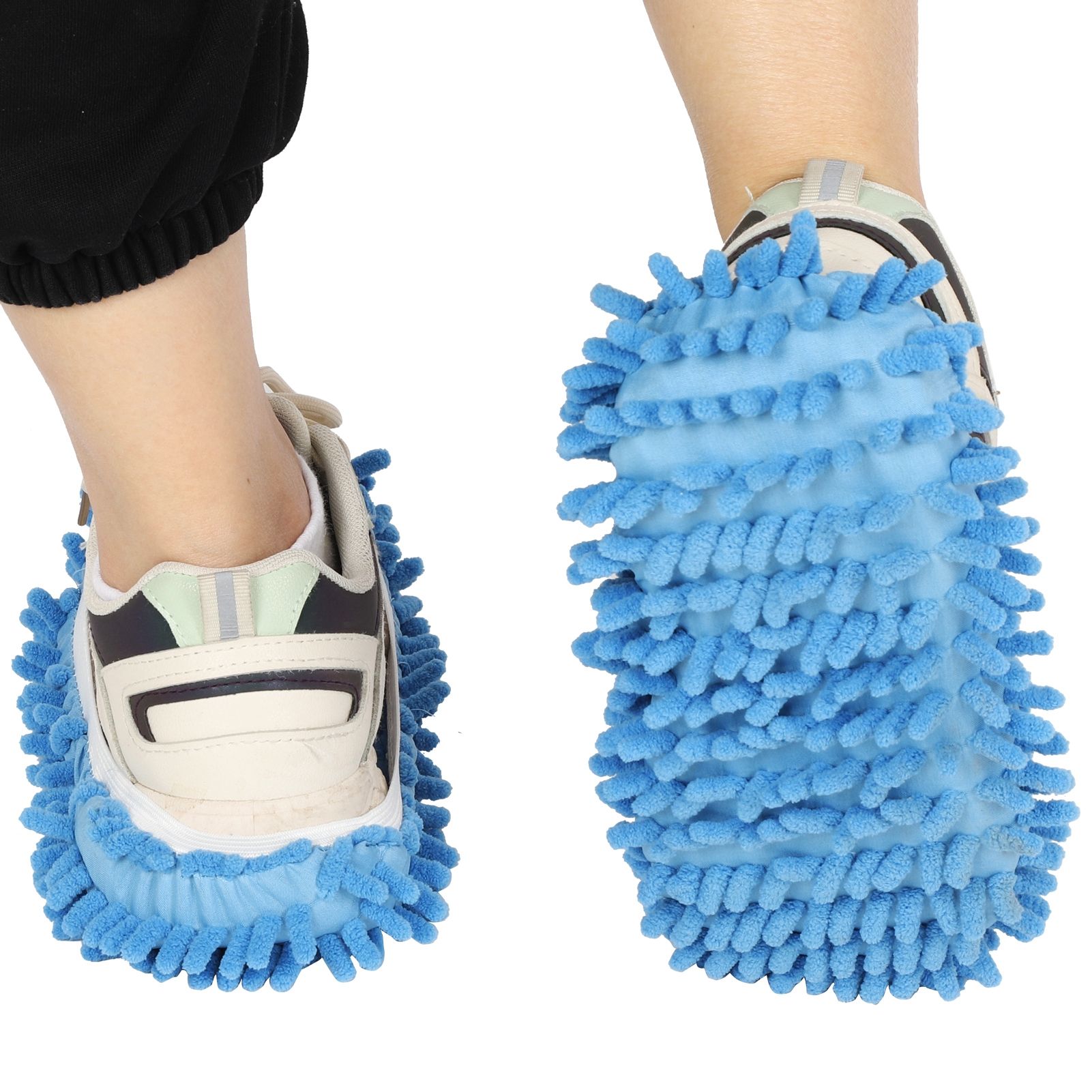 10Pcs Chenille Mop Slippers Multifunction Floor Cleaning Shoes Dust Cleaner view 14