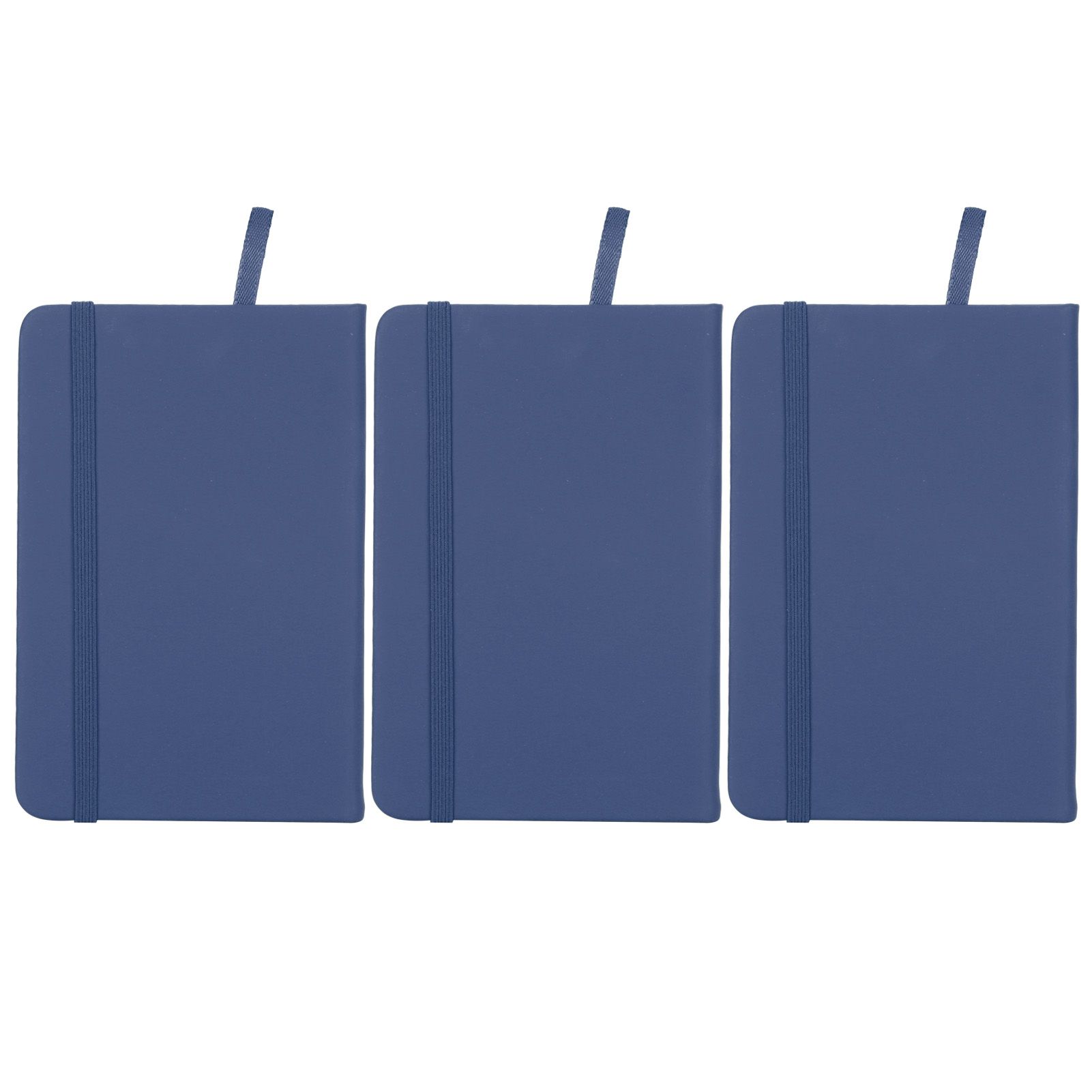 3Pcs PU A6 Business Notepad Hardcover Strap Notebook Diary Stationery Office — image 1