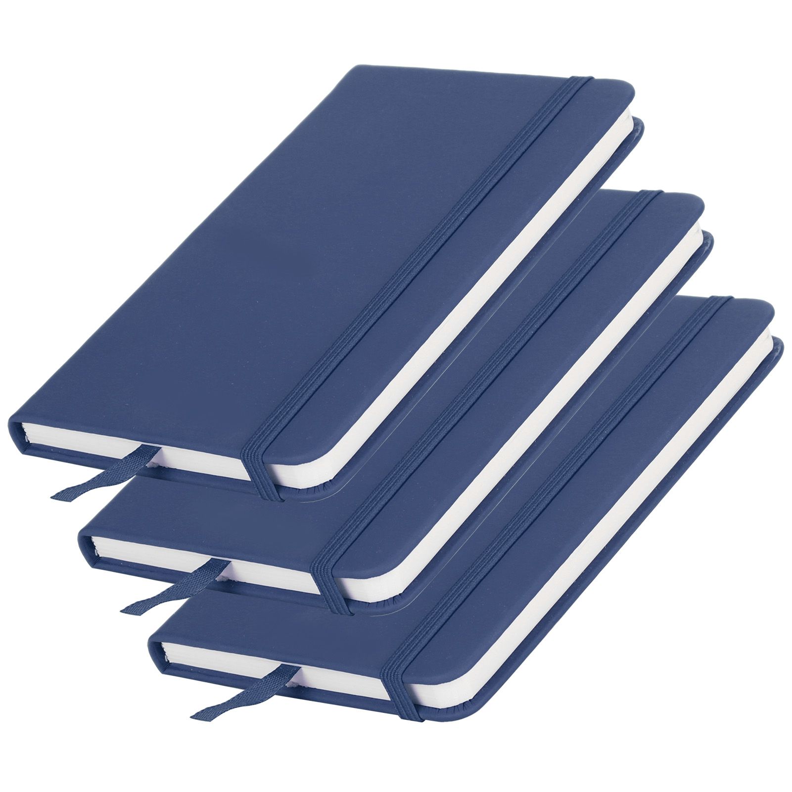 3Pcs PU A6 Business Notepad Hardcover Strap Notebook Diary Stationery Office view 3