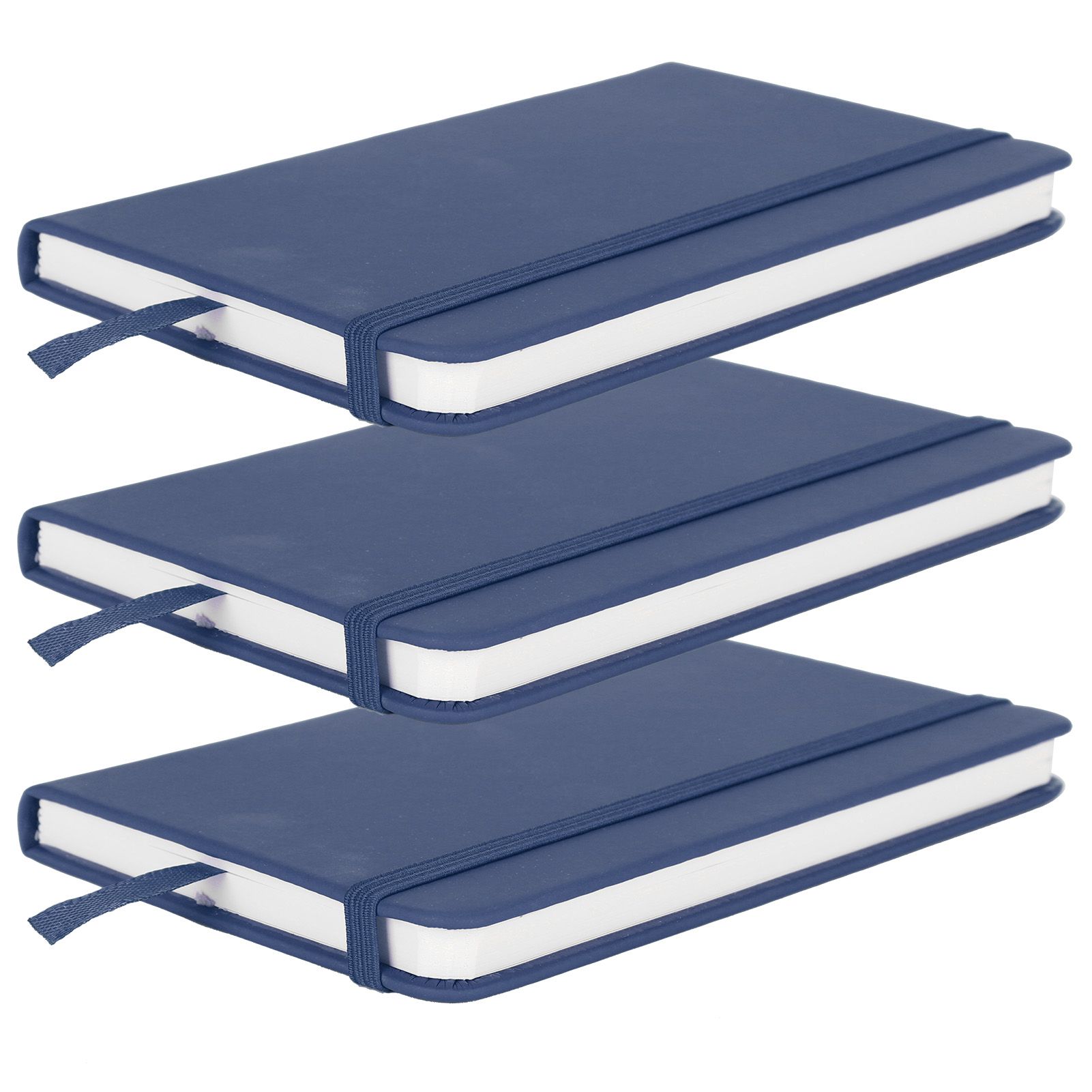 3Pcs PU A6 Business Notepad Hardcover Strap Notebook Diary Stationery Office view 4