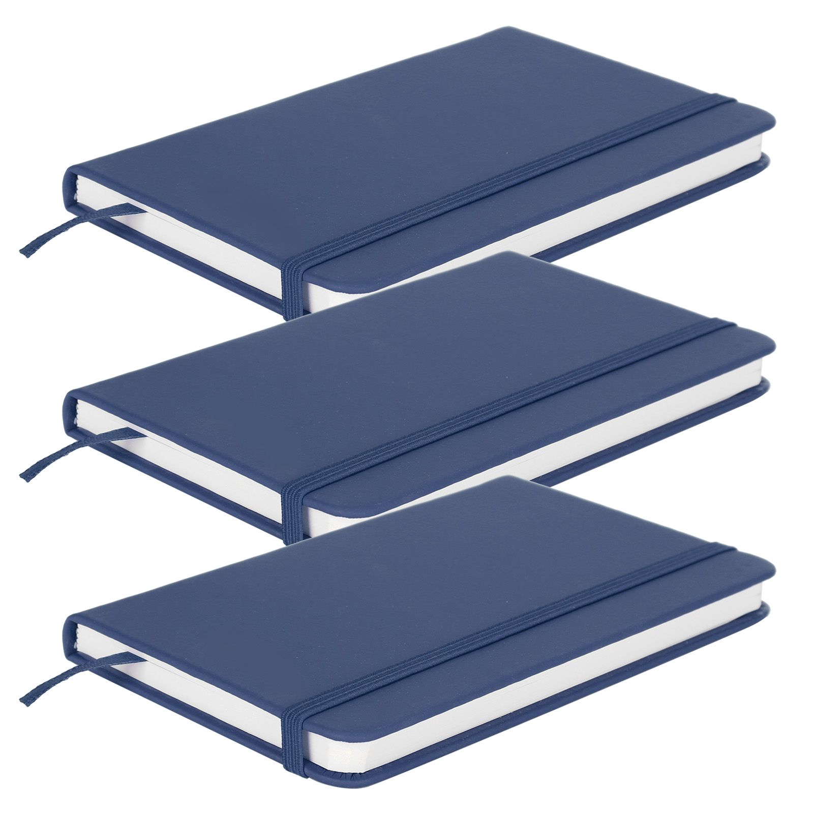 3Pcs PU A6 Business Notepad Hardcover Strap Notebook Diary Stationery Office view 5