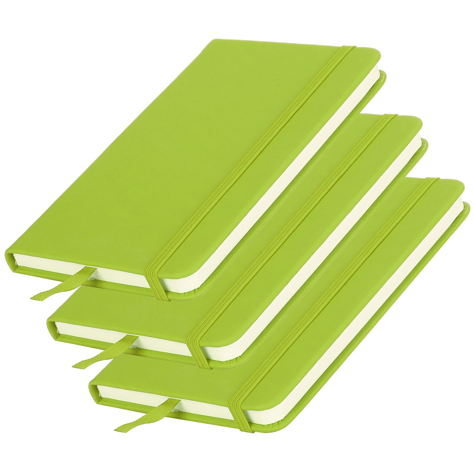 3Pcs PU A6 Business Notepad Hardcover Strap Notebook Diary Stationery Office view 2