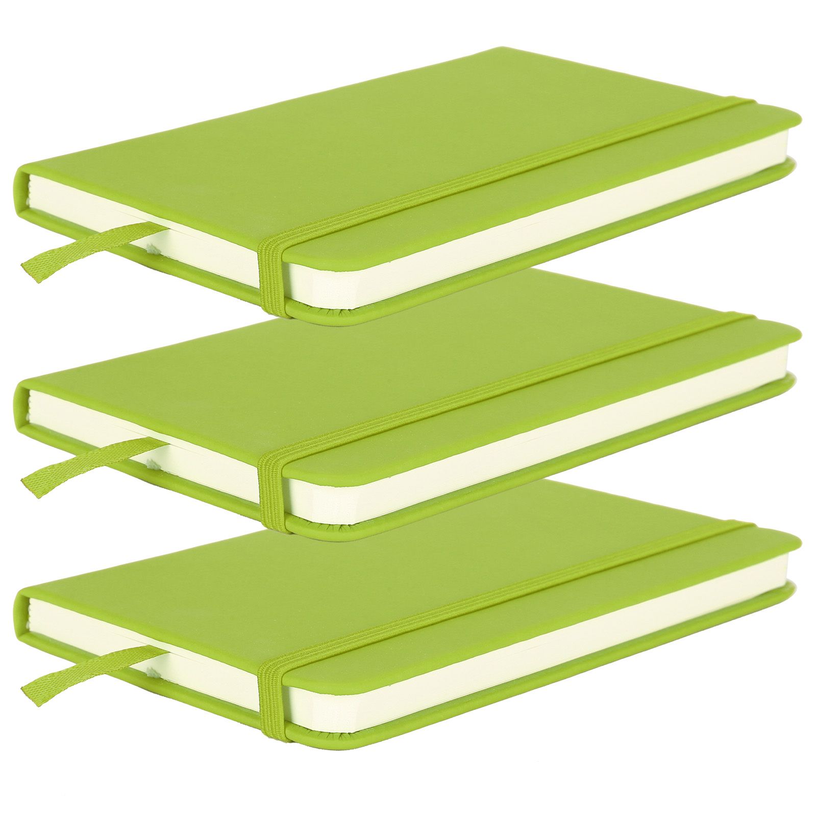 3Pcs PU A6 Business Notepad Hardcover Strap Notebook Diary Stationery Office view 4