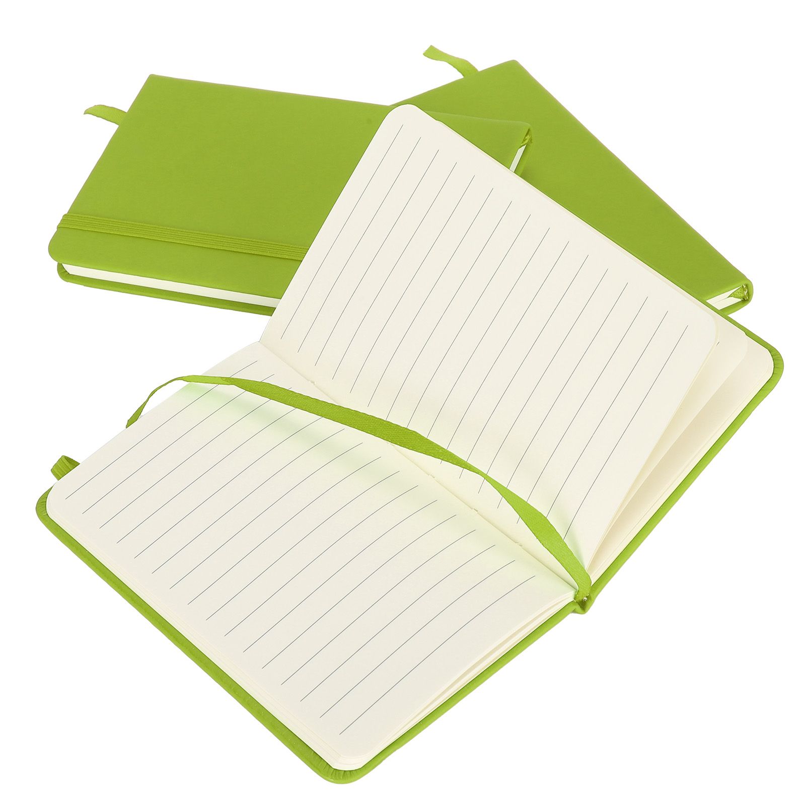 3Pcs PU A6 Business Notepad Hardcover Strap Notebook Diary Stationery Office view 8