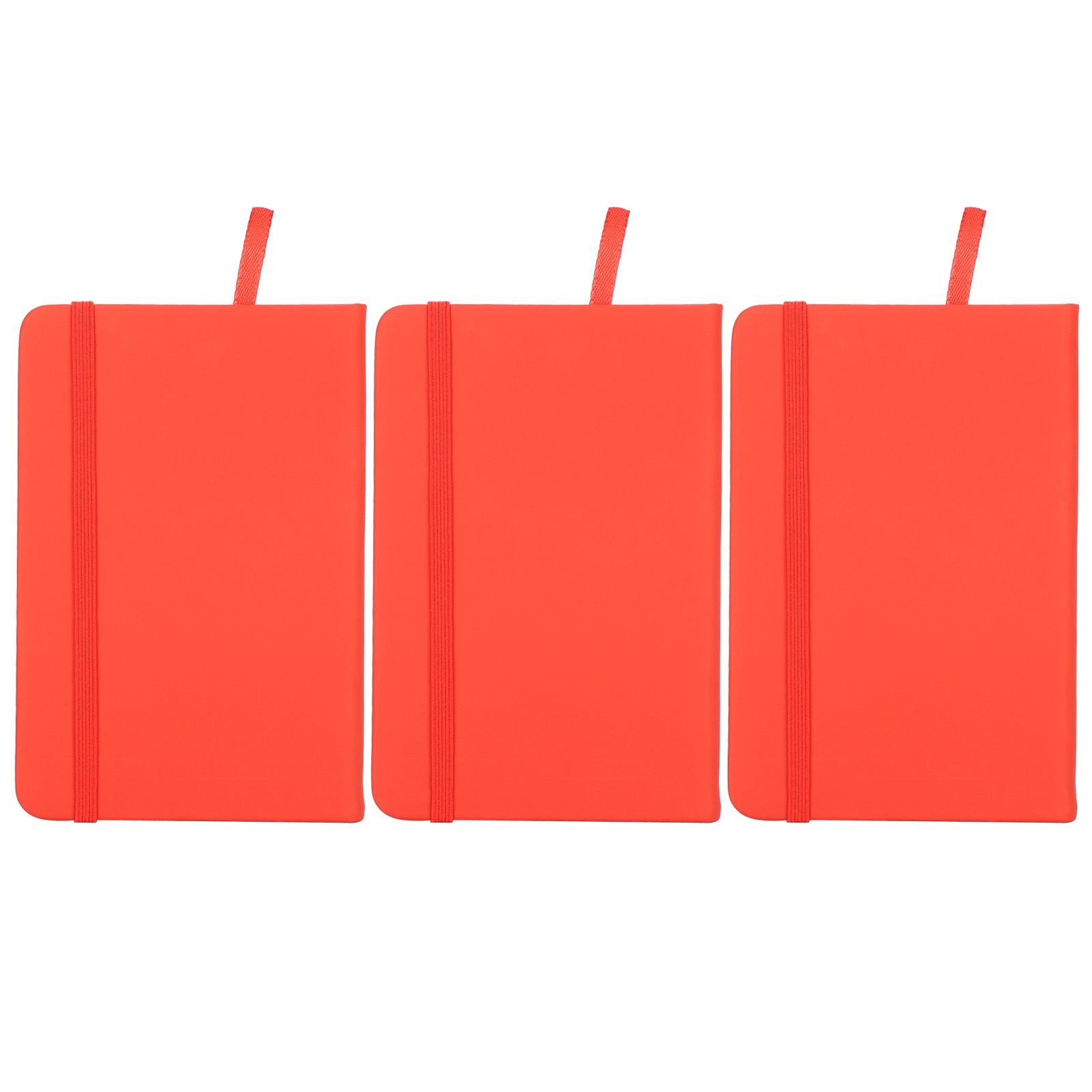 3Pcs PU A6 Business Notepad Hardcover Strap Notebook Diary Stationery Office — image 1