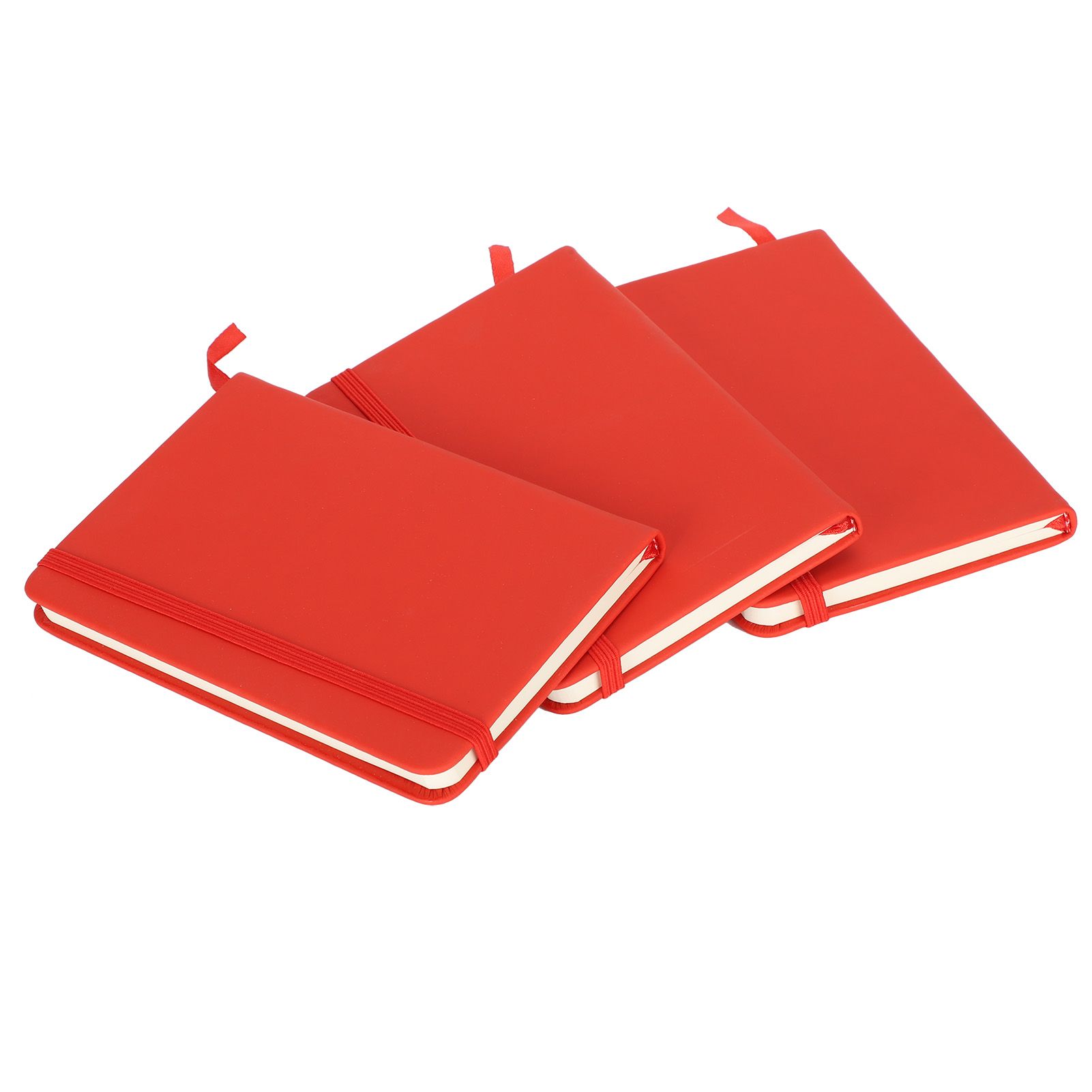 3Pcs PU A6 Business Notepad Hardcover Strap Notebook Diary Stationery Office view 7