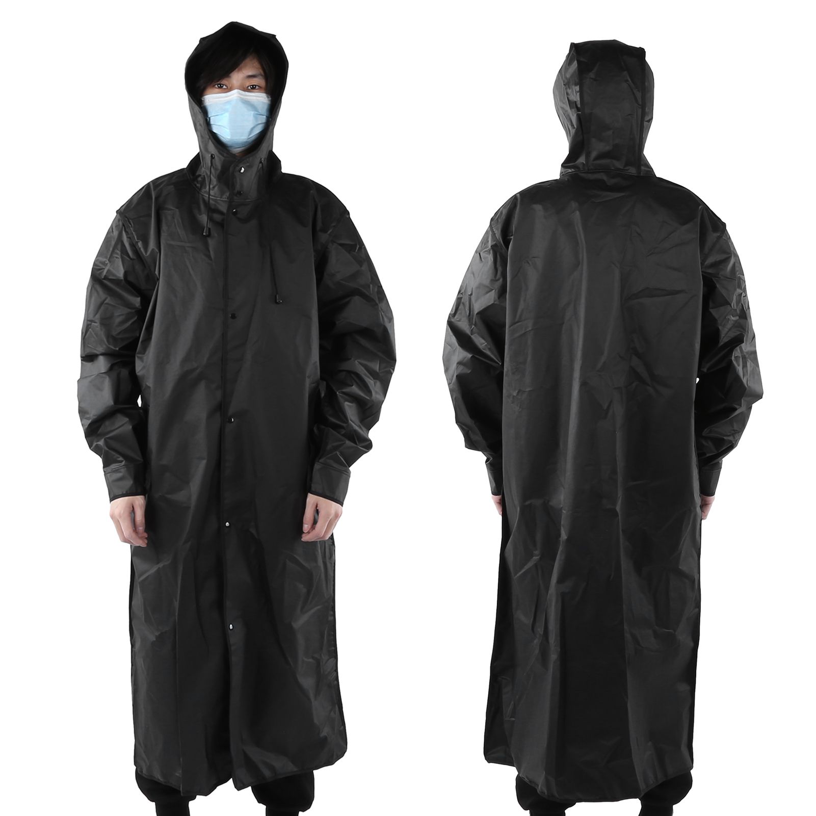 Hooded Raincoat Portable EVA Waterproof Outdoor Rainwear for Camping Hiking view 7