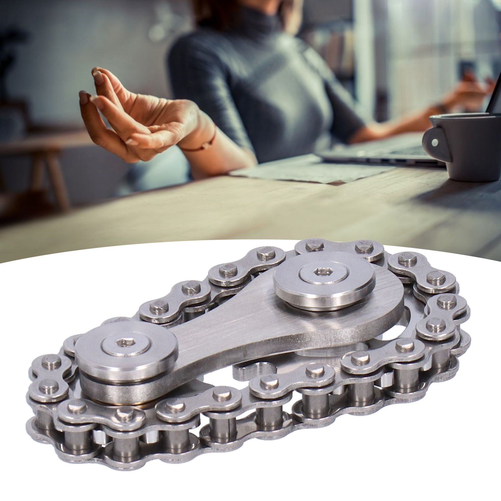 Gyroscope Sprockets Chains Flywheel Stress Relief Decompression Toys for Kids view 9