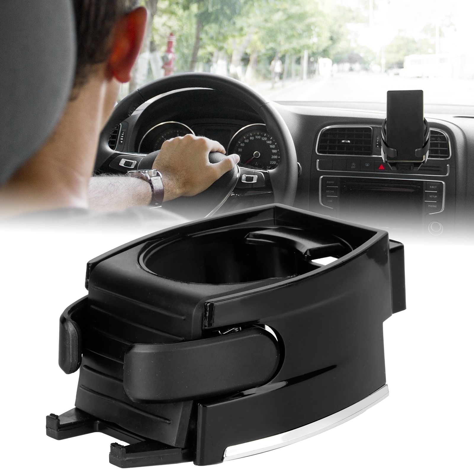Air Vent Cup Holder Organizer Universal Drink Bottle Rack Stand Car Vehicle view 9