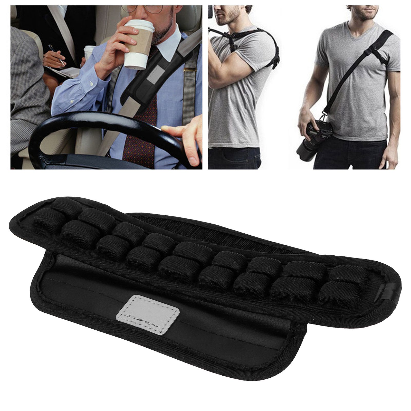Shoulder Strap Pads Non Slip Guitar Strap Decompression Cushion for Backpack view 10