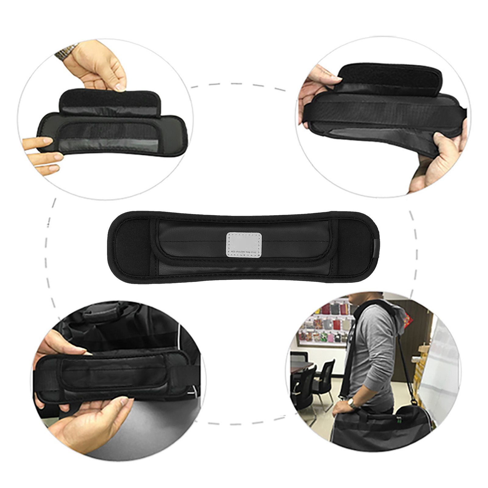 Shoulder Strap Pads Non Slip Guitar Strap Decompression Cushion for Backpack view 15