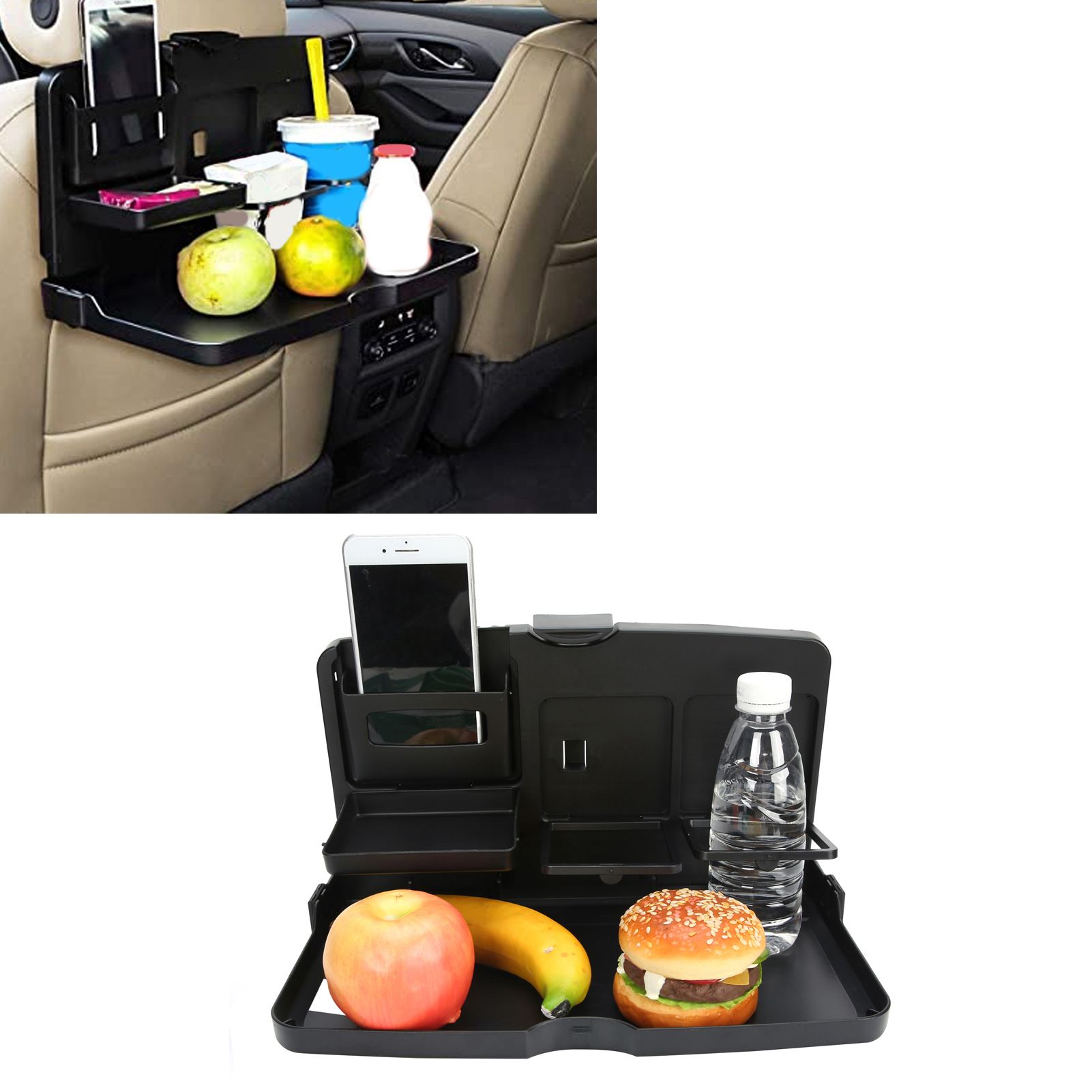 Car Food Tray Multi‑Functional Portable Folding Car Vehicle Seat Food Meal view 9