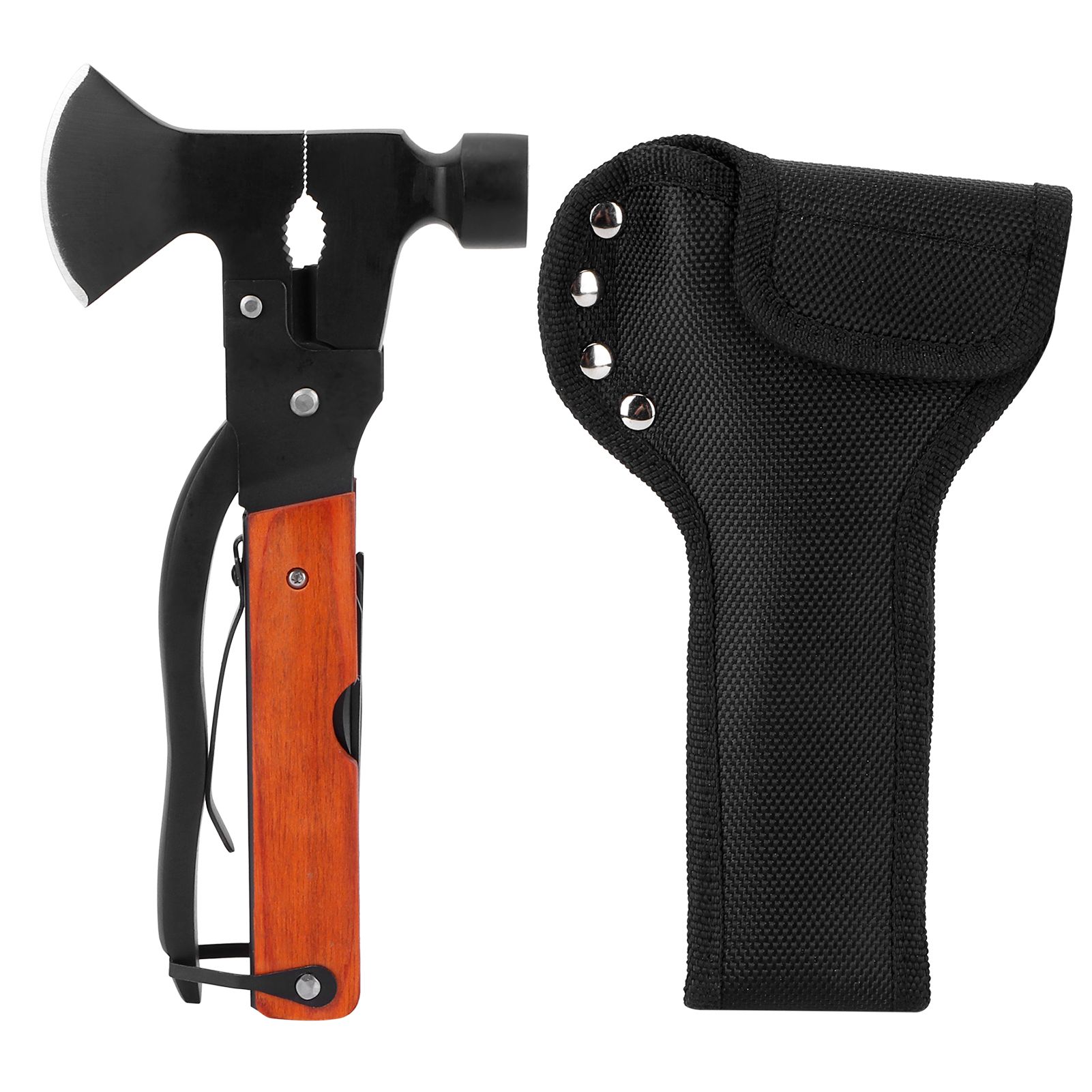 15In1 Axe Hammer MultiFunctional Camping Survival Screwdrivers Pliers Bottle