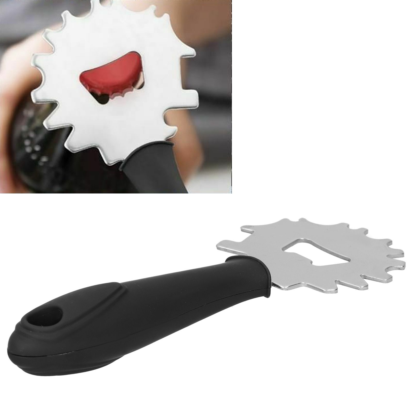 Stainless Steel BBQ Grill Scraper Barbecue Cleaner Tool Bristle Free with Beer view 10