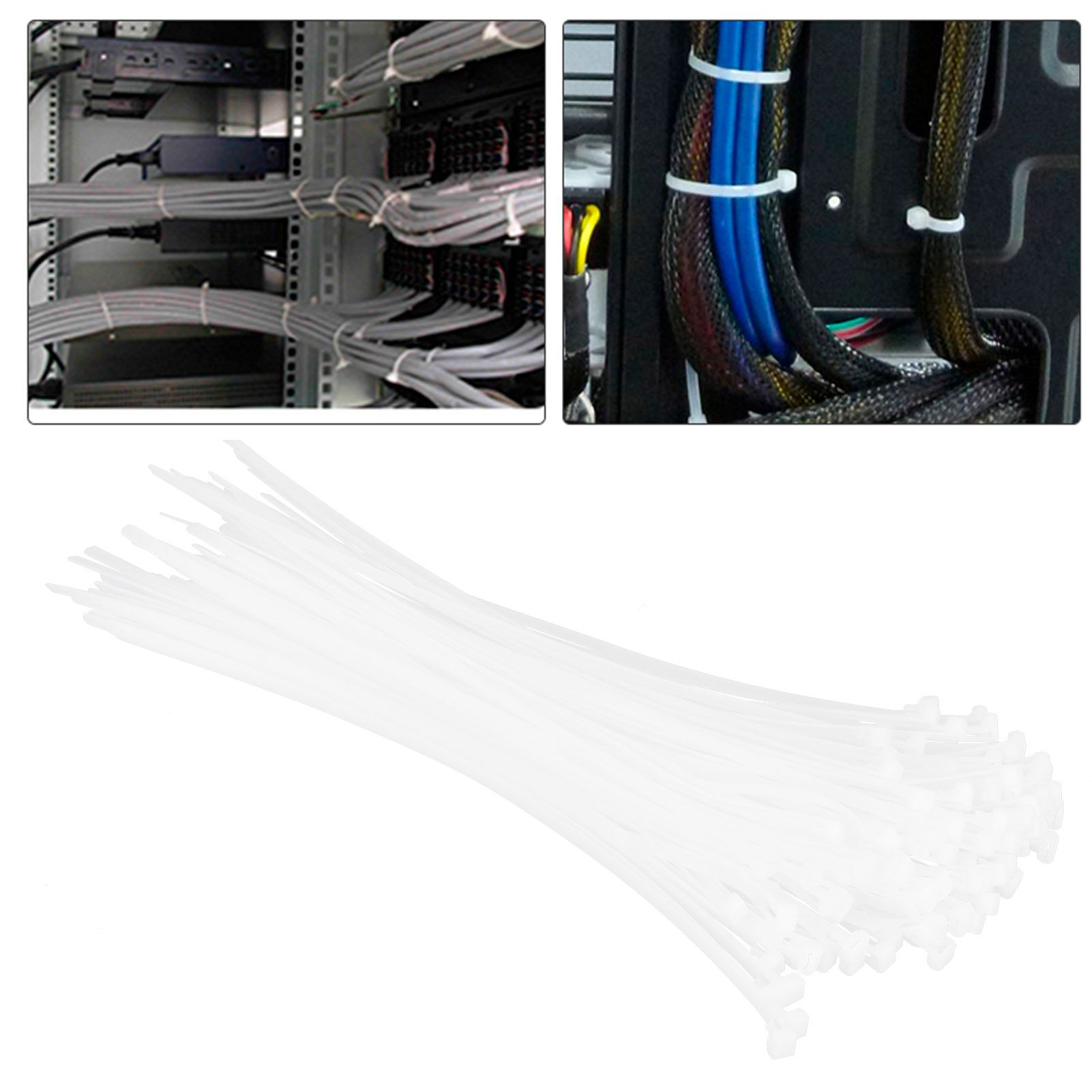100Pcs Cable Ties Multiple Use Fastener Thick Thin Nylon Zip Wraps Supplies 8 view 9