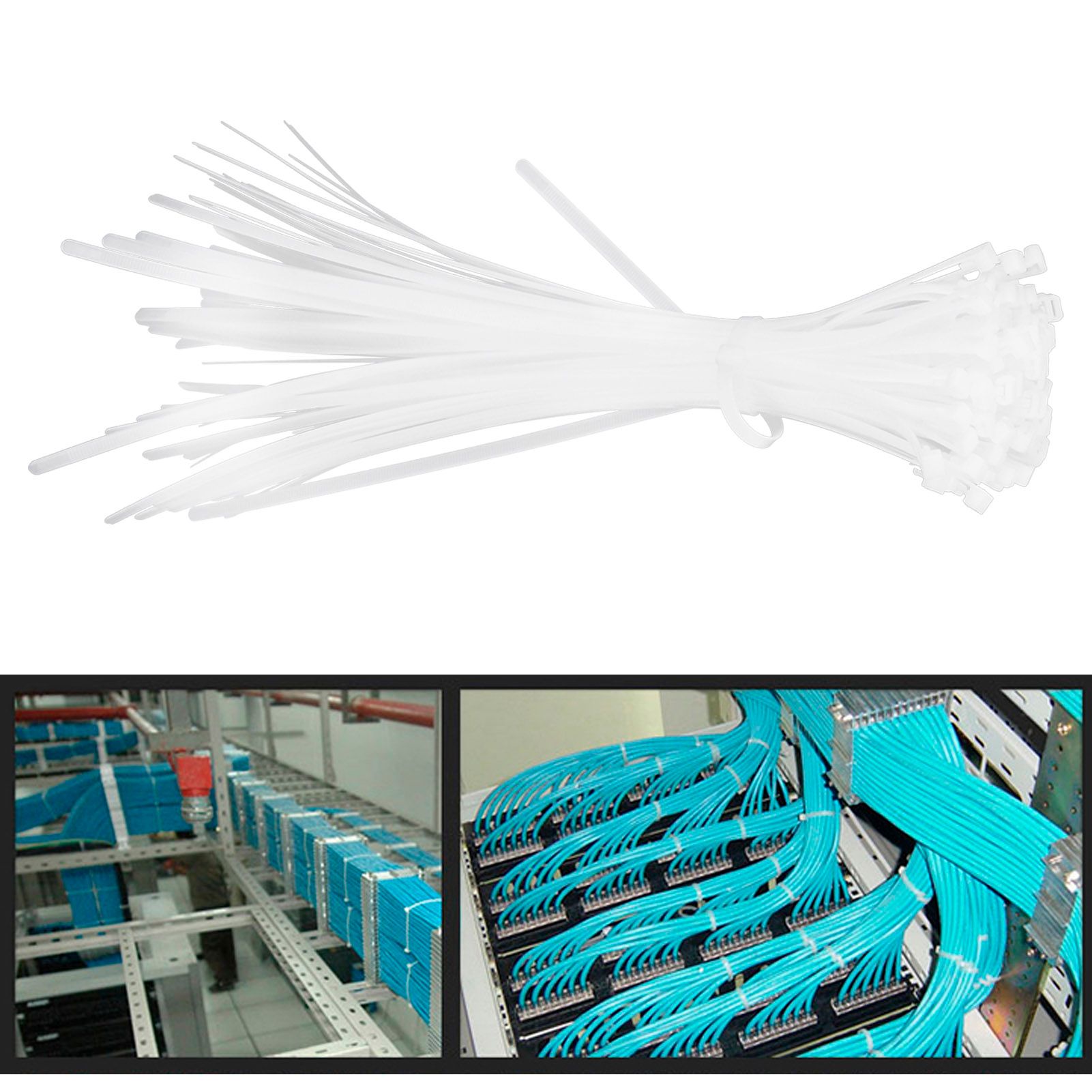 100Pcs Cable Ties Multiple Use Fastener Thick Thin Nylon Zip Wraps Supplies 8 view 10