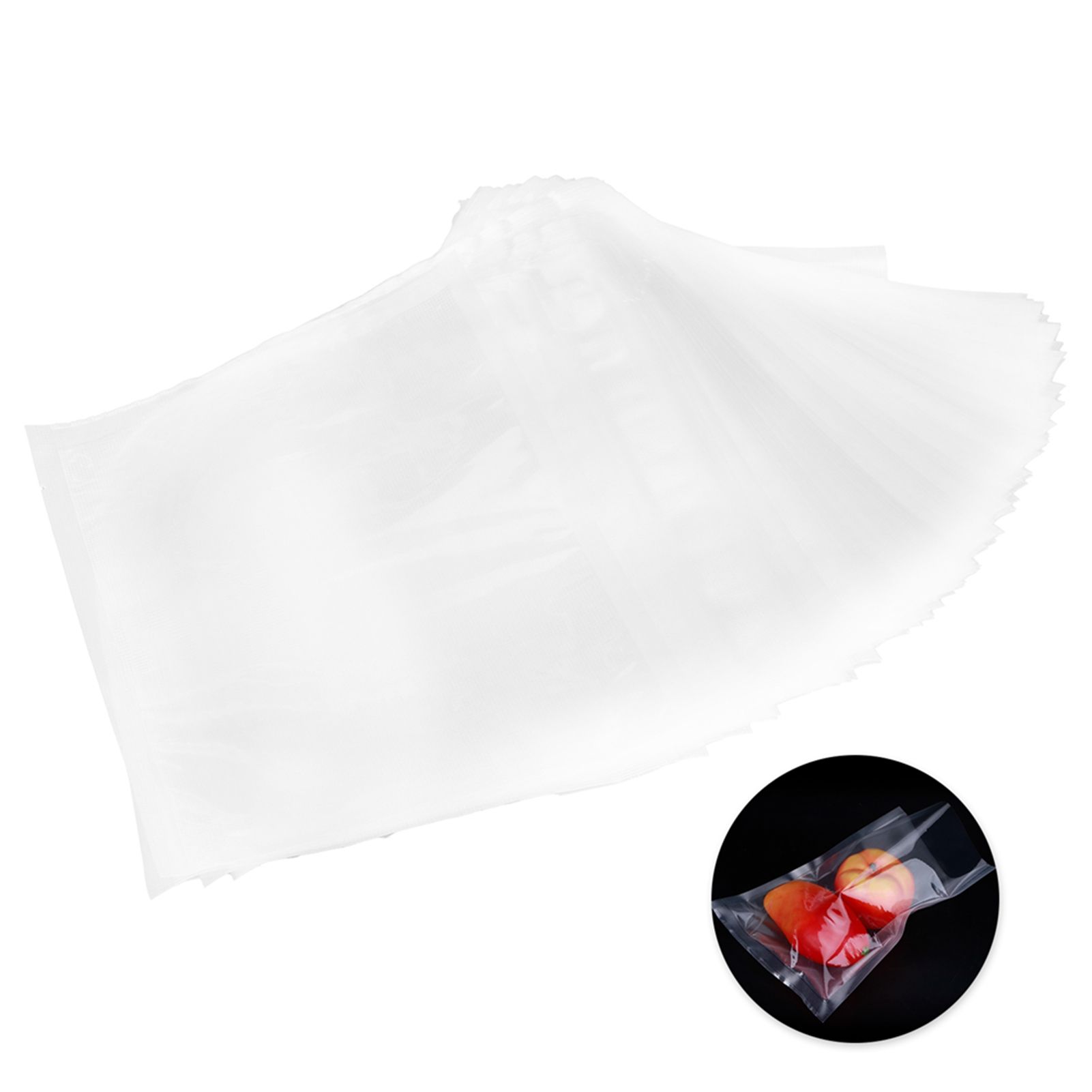 100Pcs Vacuum Sealer Storage Bags Universal Leakproof Food Saving Bag Kitchen view 8