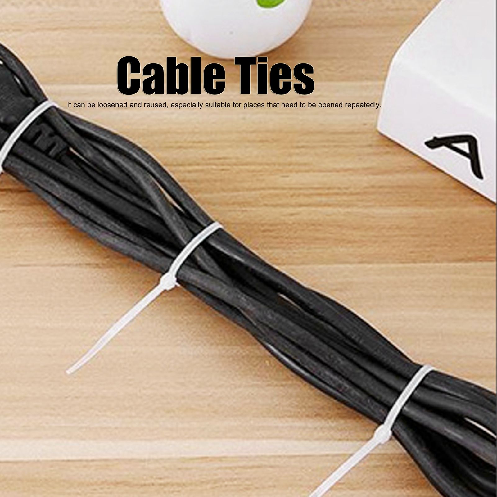 300PCS Cable Ties Multi Size Long Zip Ties for Home Office Garden Fastener view 14