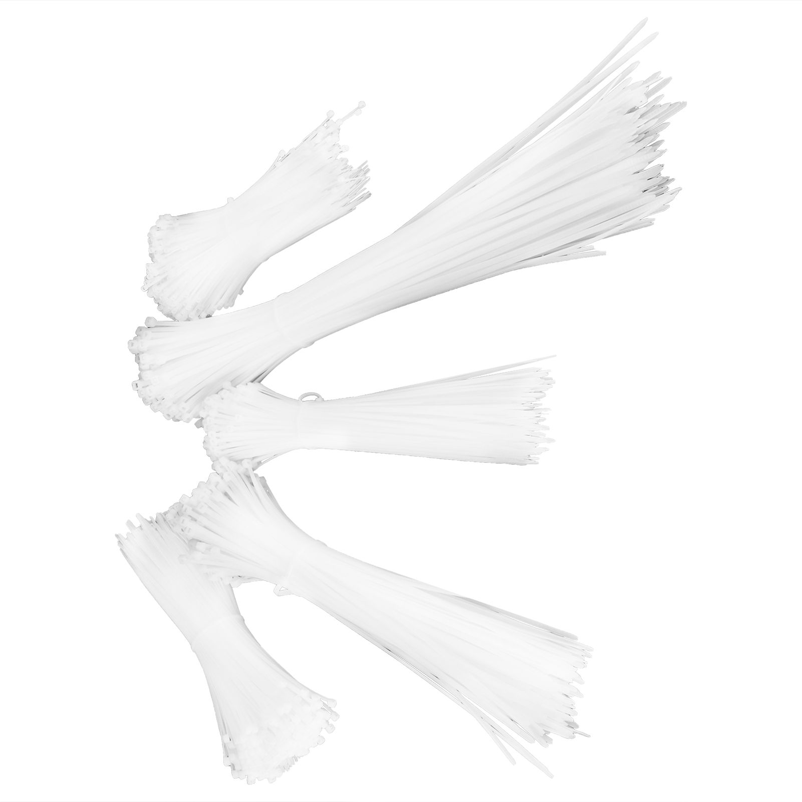 5Packs Cable Ties Zip Wraps Set Disposable Nylon Wire Cord Strap Fastener view 4