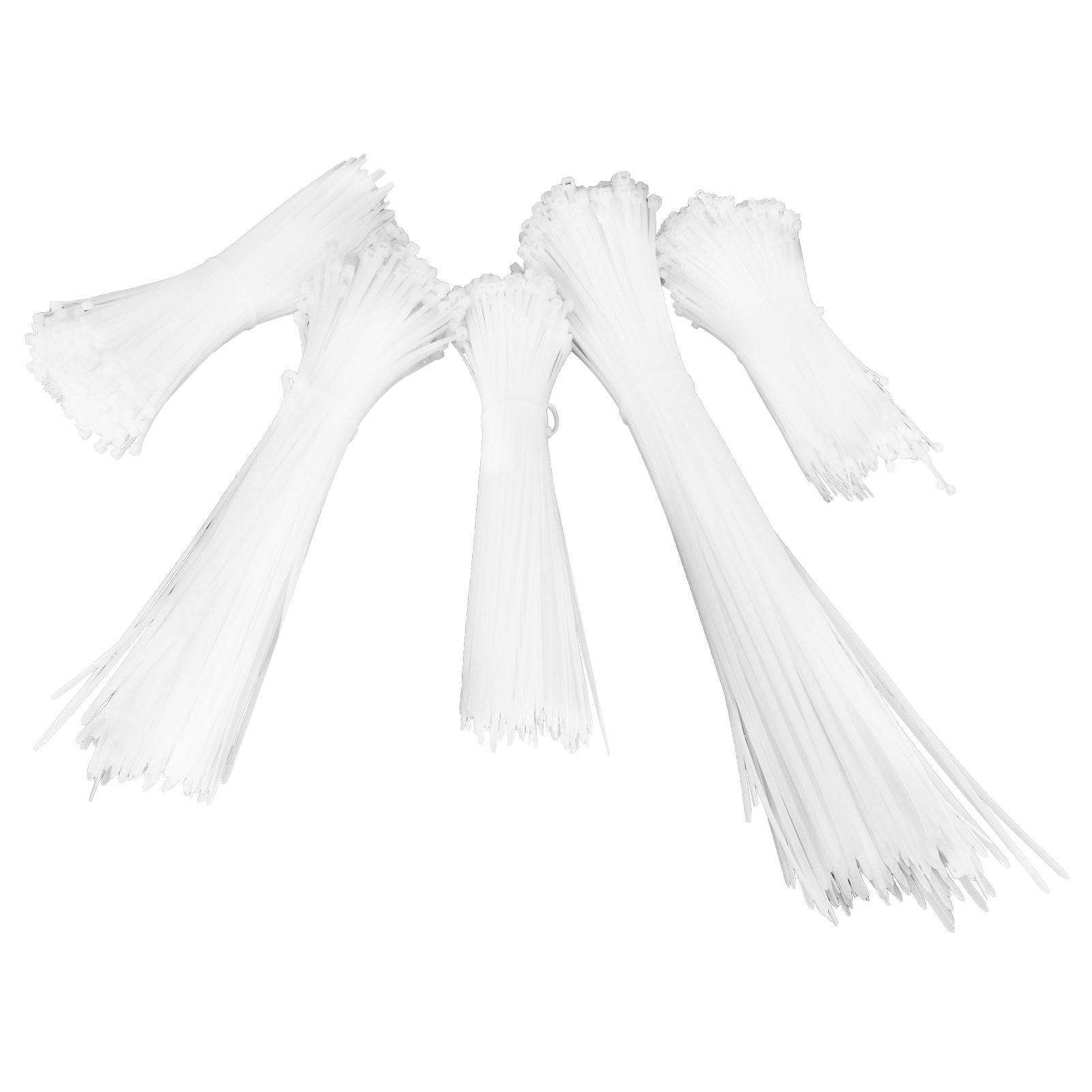 5Packs Cable Ties Zip Wraps Set Disposable Nylon Wire Cord Strap Fastener view 5
