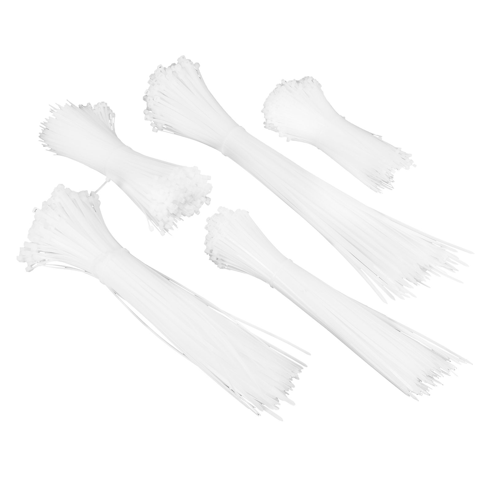 5Packs Cable Ties Zip Wraps Set Disposable Nylon Wire Cord Strap Fastener view 8