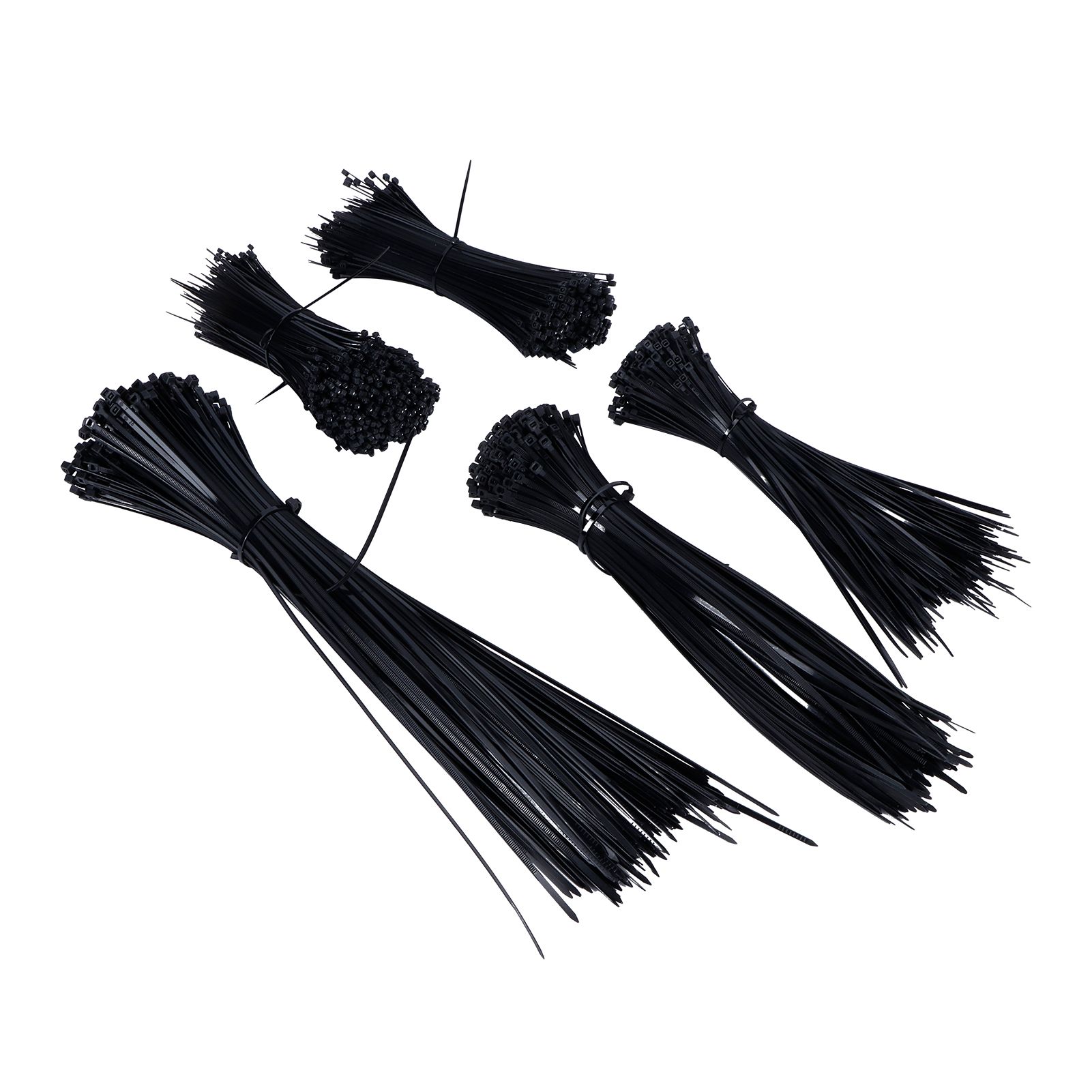 5Packs Cable Ties Zip Wraps Set Disposable Nylon Wire Cord Strap Fastener view 3