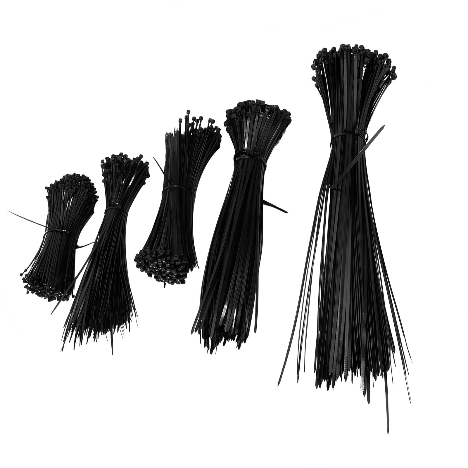 5Packs Cable Ties Zip Wraps Set Disposable Nylon Wire Cord Strap Fastener view 6