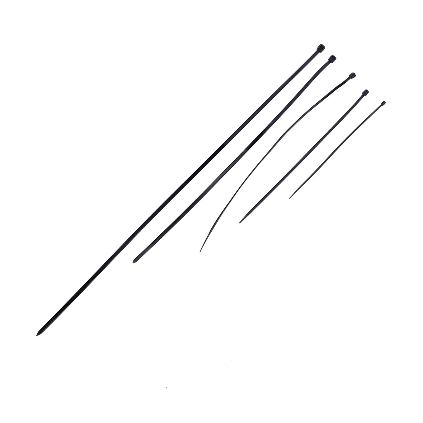 5Packs Cable Ties Zip Wraps Set Disposable Nylon Wire Cord Strap Fastener view 12