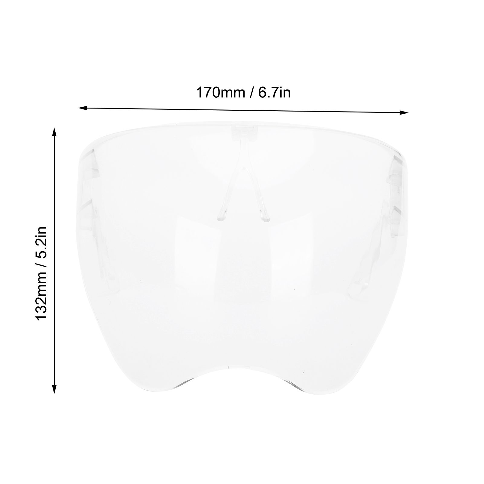Anti-Fog Transparent Face Shield Full Face Covering Protective Visor for view 14