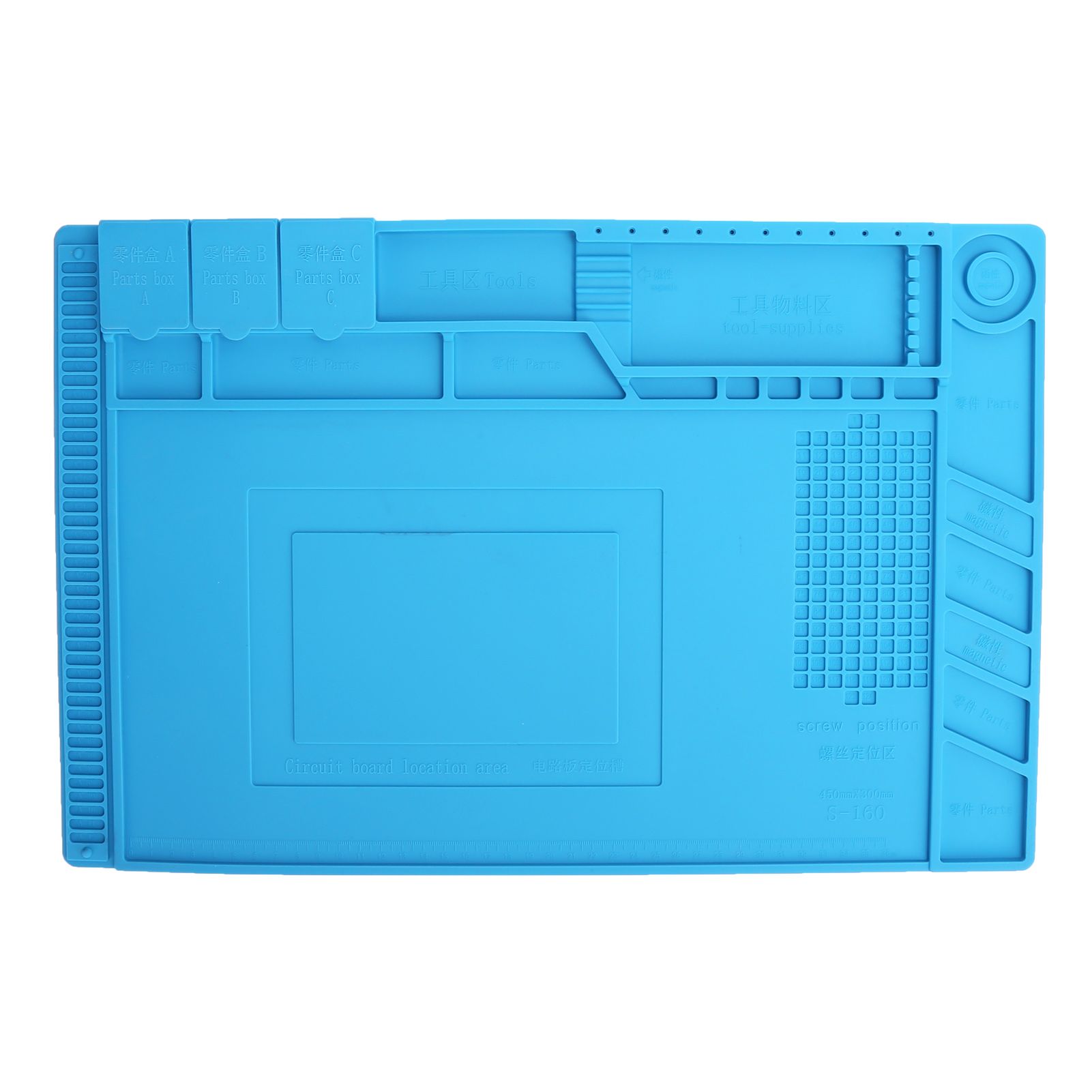 Repair Mat Magnetic Slot Silicone Heat Resistant Solder Station Parts