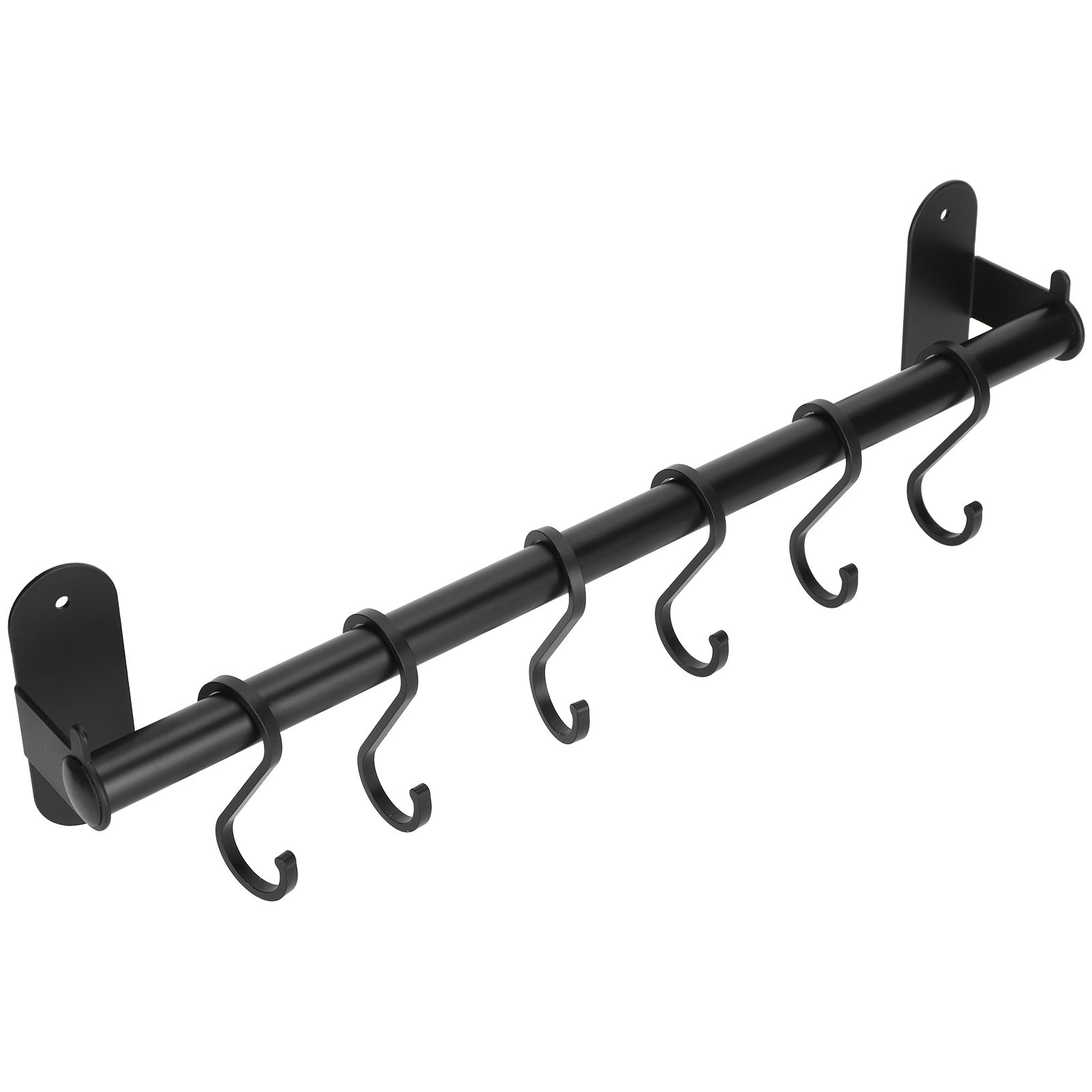 40cm 6 Hooks Pot Lid Hanger Punch WallMounted Storage Holder Kitchen Utensil view 5