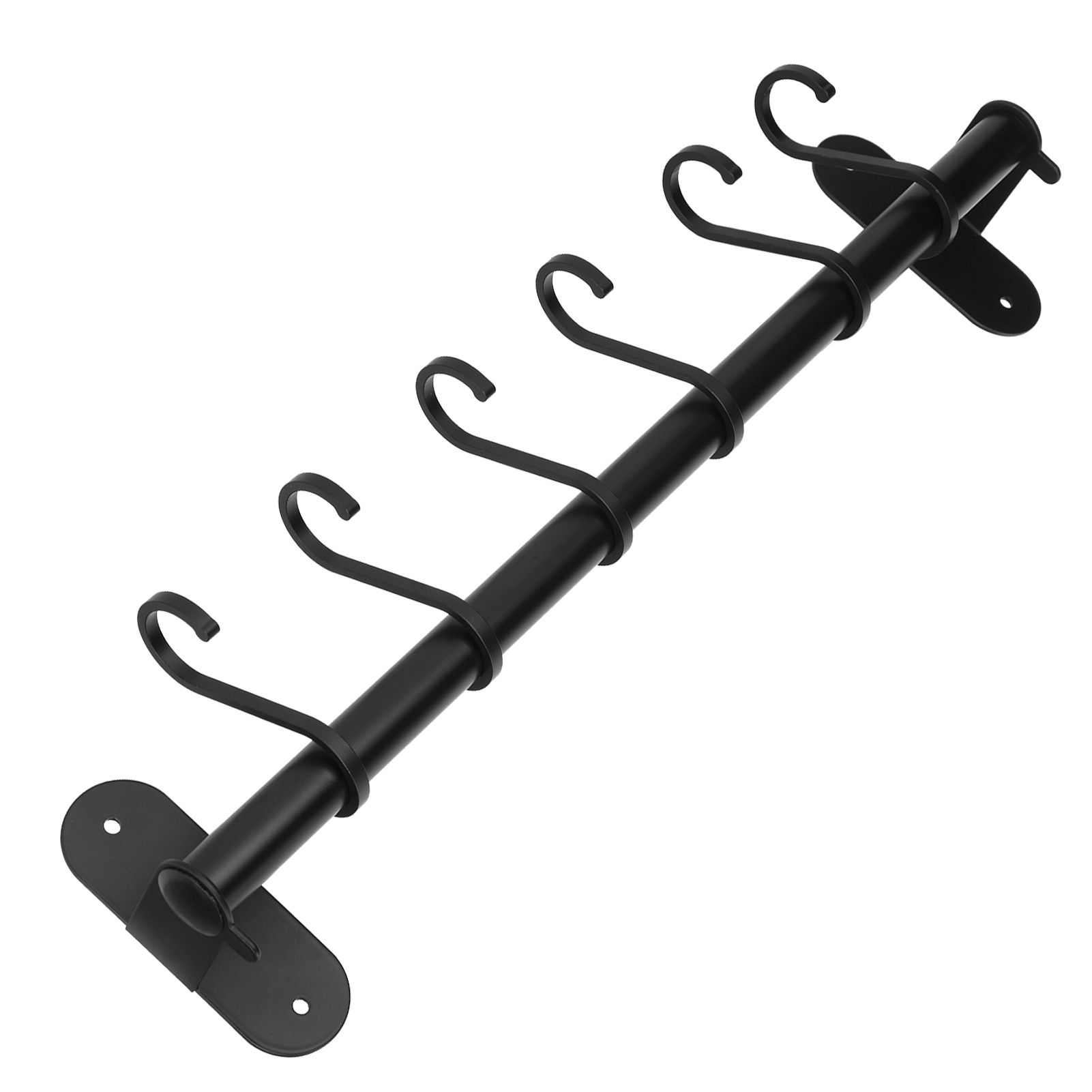 40cm 6 Hooks Pot Lid Hanger Punch WallMounted Storage Holder Kitchen Utensil view 6