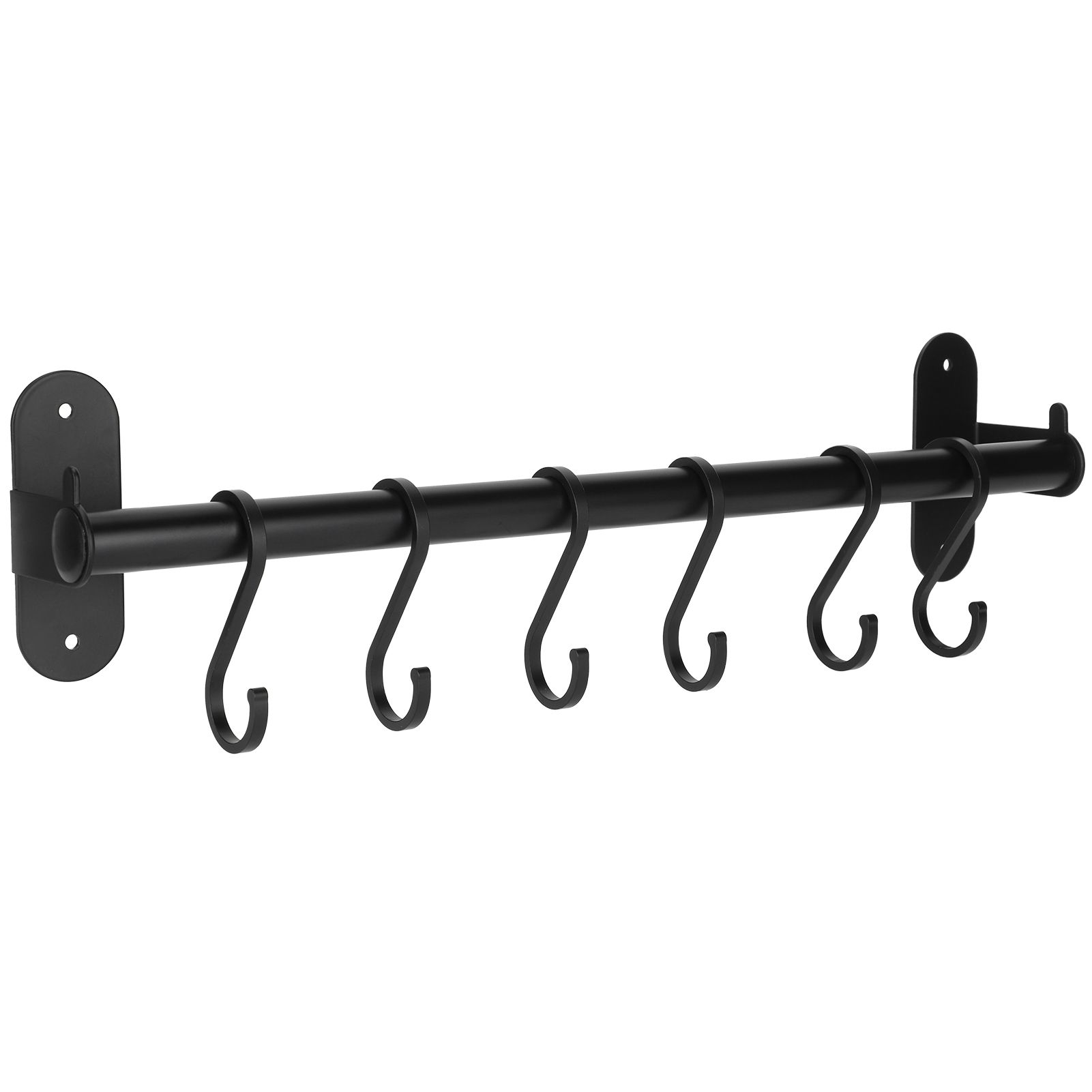 40cm 6 Hooks Pot Lid Hanger Punch WallMounted Storage Holder Kitchen Utensil view 8