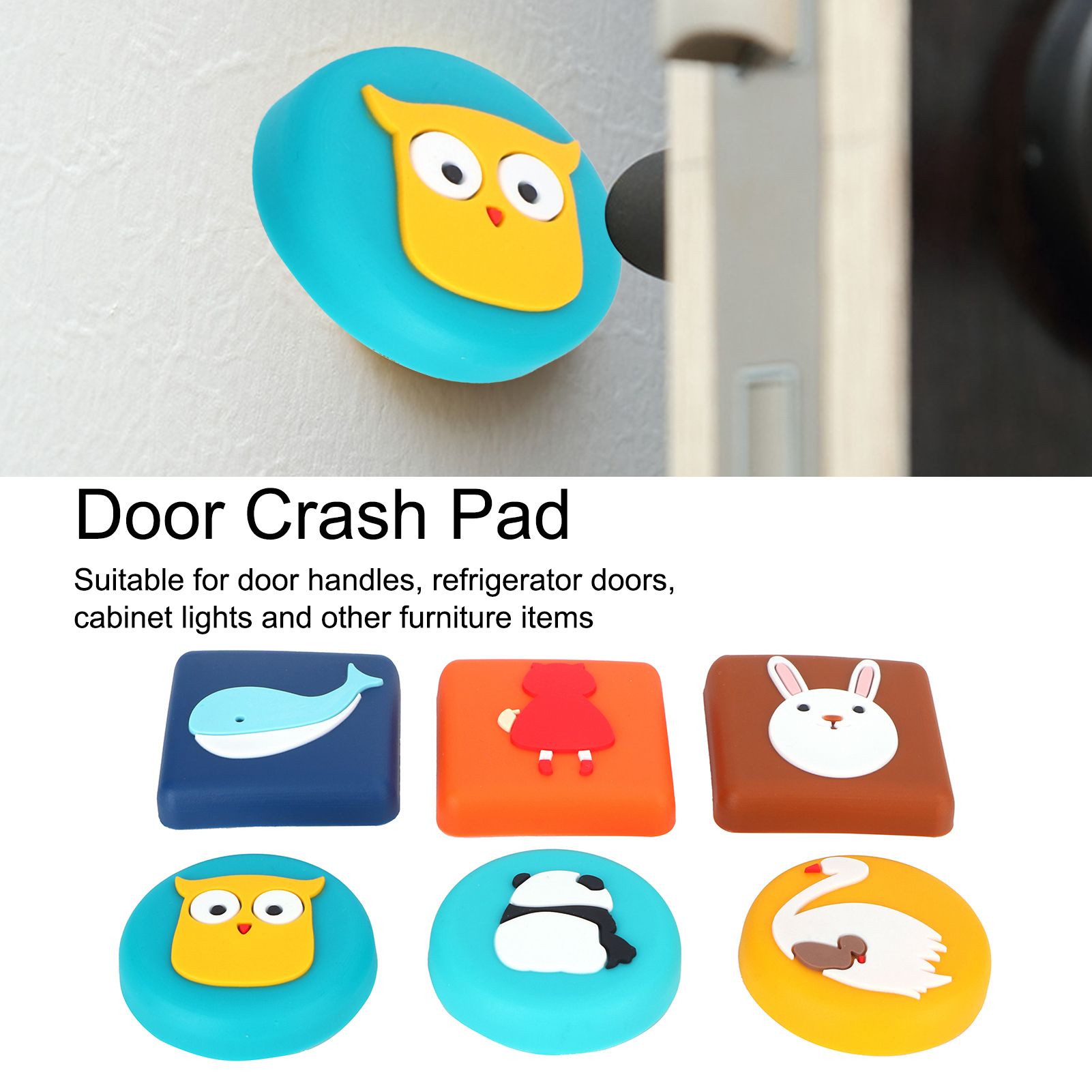 12pcs Silicone Anti Collision Door Bumper Shockproof Crash Pad Sticker for view 15