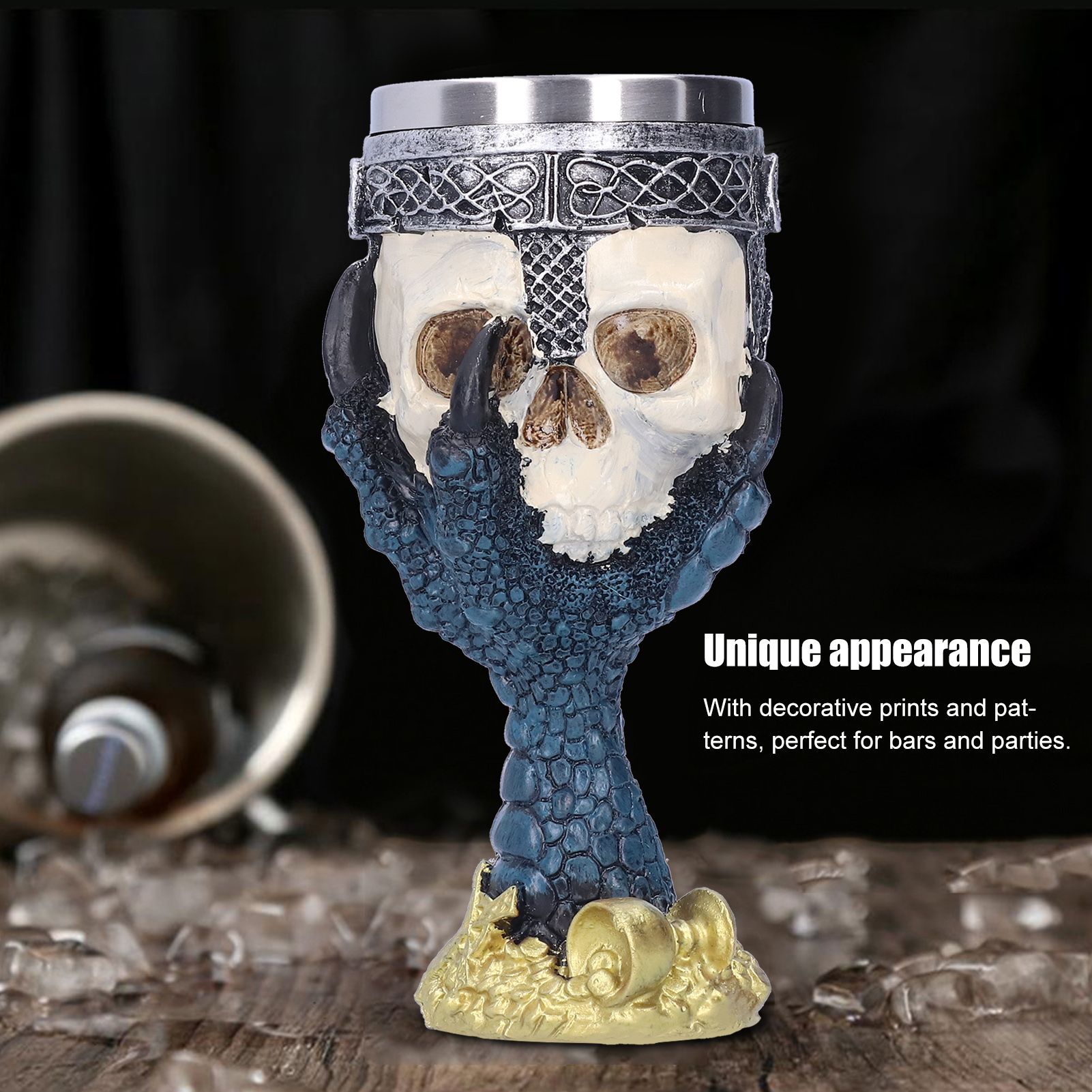 Water Cup Stainless Steel Beer Whiskey Wine Mug Home Halloween Bar Party view 15