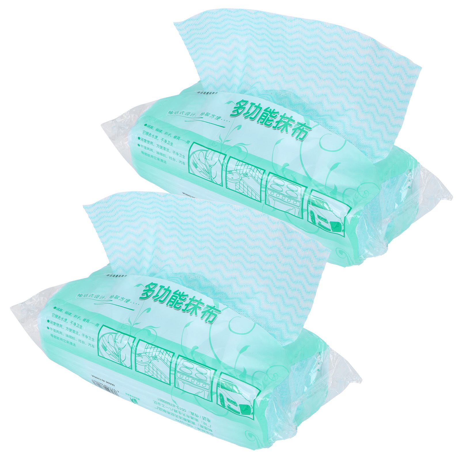 2Packs Disposable NonWoven Rag Washing Dish Towel Kitchen Cleaning Cloth view 2