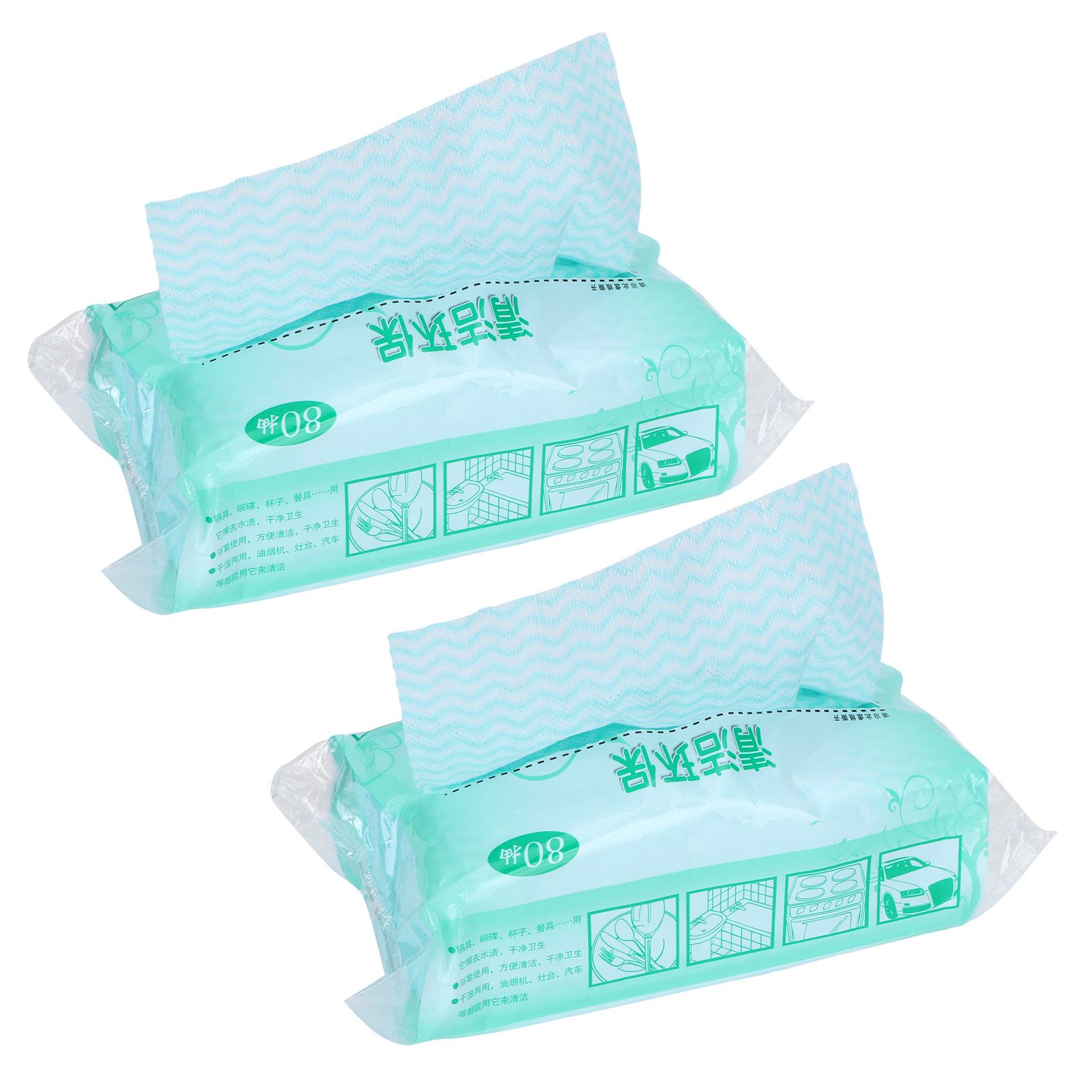 2Packs Disposable NonWoven Rag Washing Dish Towel Kitchen Cleaning Cloth view 4