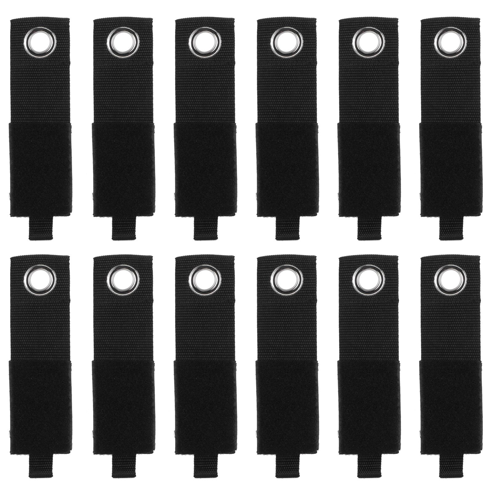 12PCS Heavy Duty Cable Storage Straps Extension Cord Holder Hook Loop — image 1