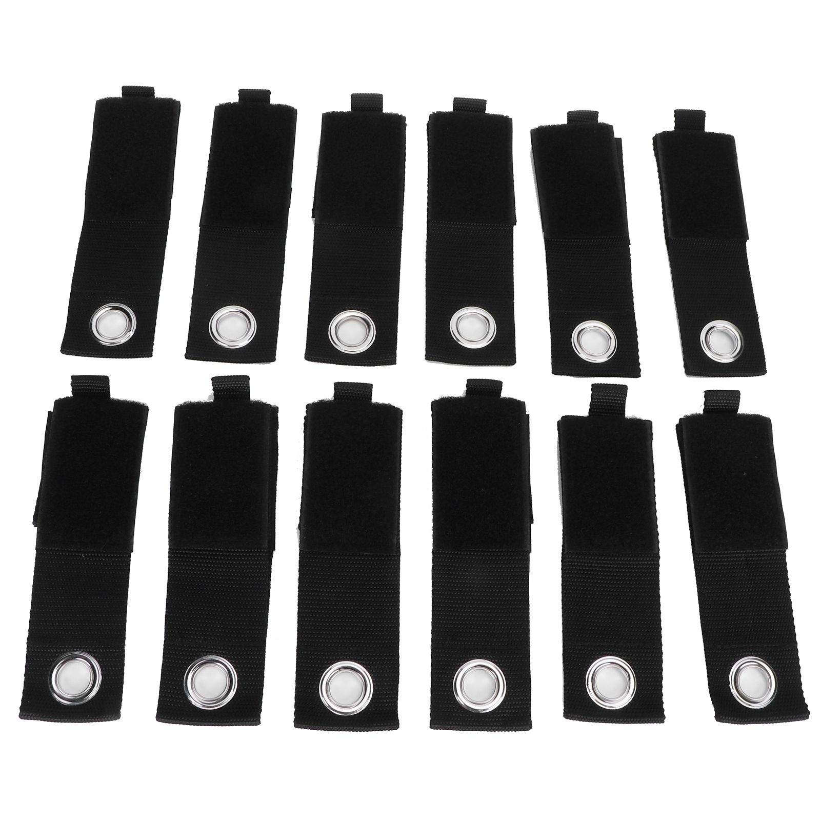 12PCS Heavy Duty Cable Storage Straps Extension Cord Holder Hook Loop view 3