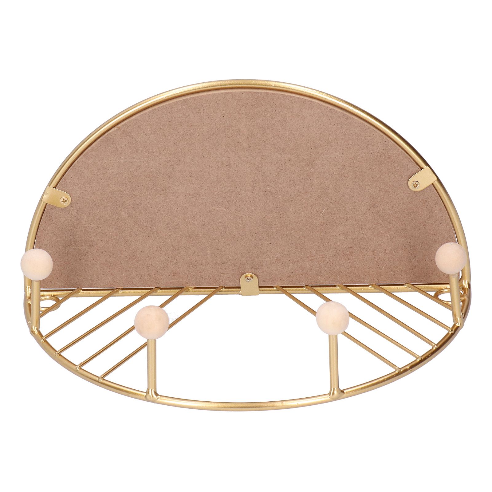 Display Shelf Storage Rack with Clothes Hanger Hook for Home Living Room
