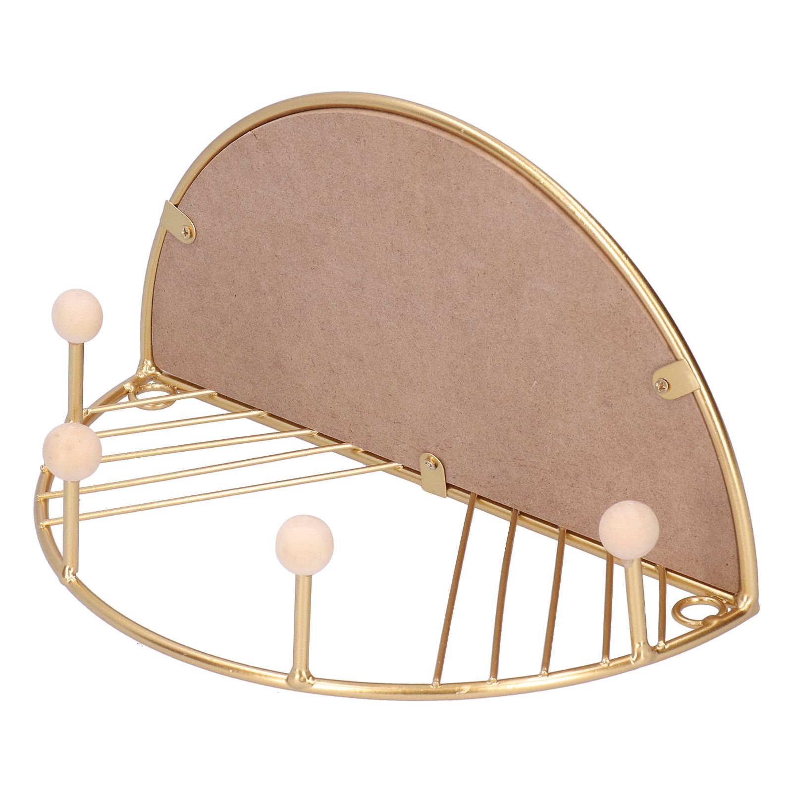 Display Shelf Storage Rack with Clothes Hanger Hook for Home Living Room view 2