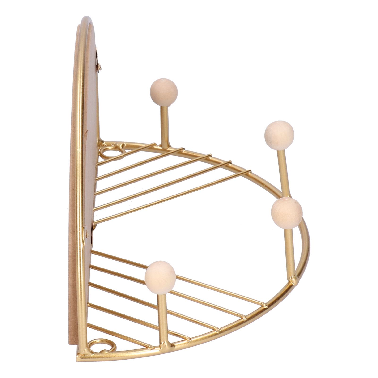 Display Shelf Storage Rack with Clothes Hanger Hook for Home Living Room view 5