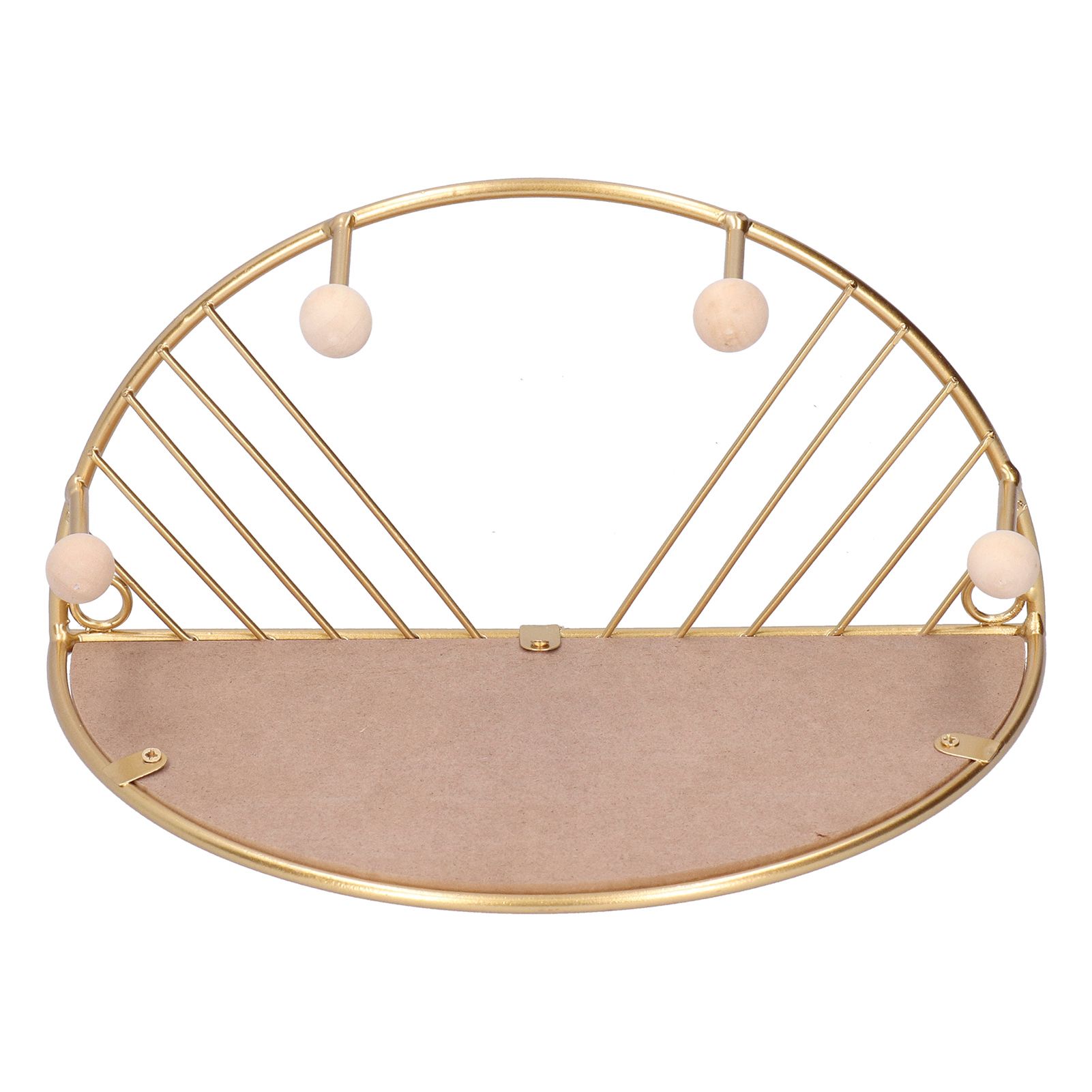 Display Shelf Storage Rack with Clothes Hanger Hook for Home Living Room view 6