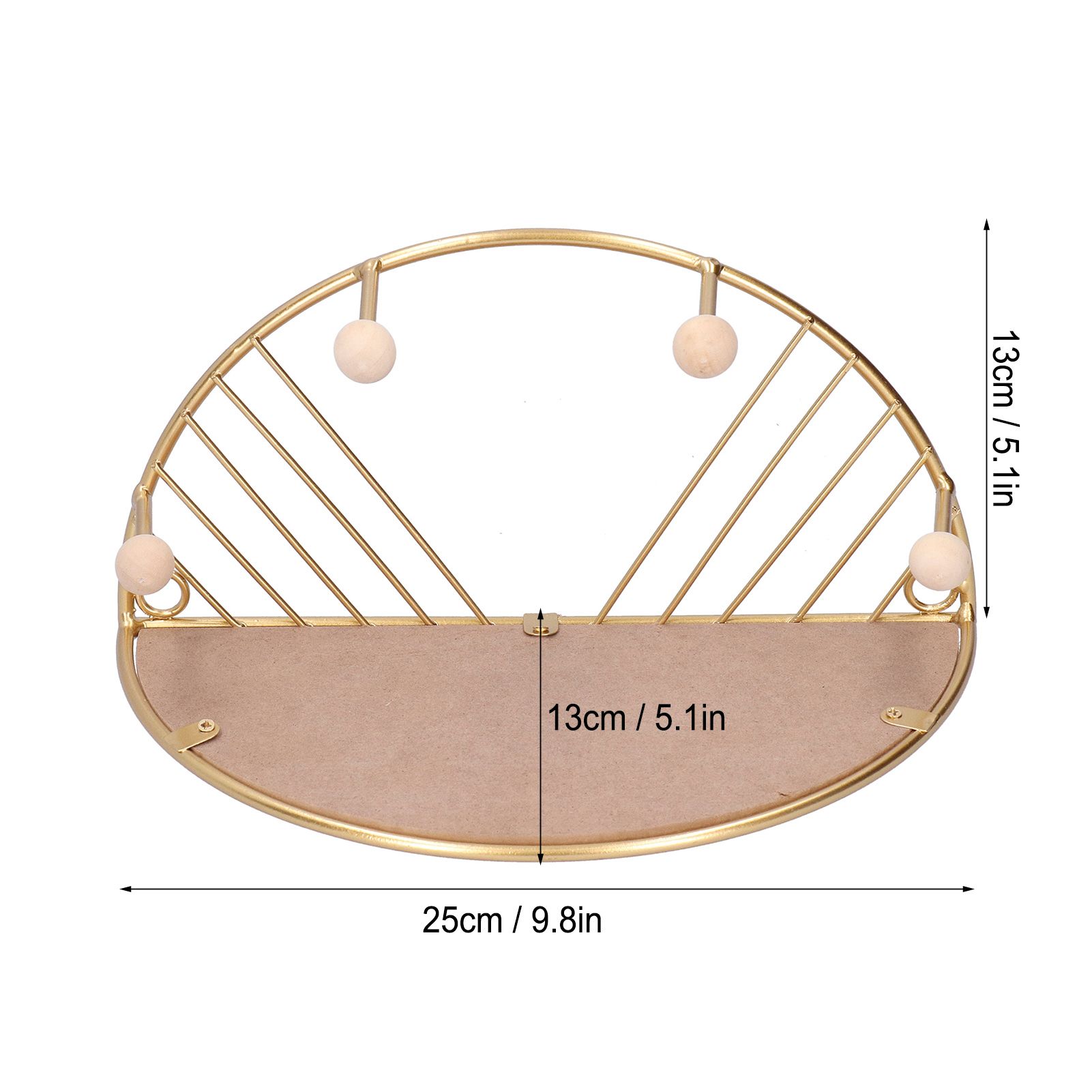 Display Shelf Storage Rack with Clothes Hanger Hook for Home Living Room view 13