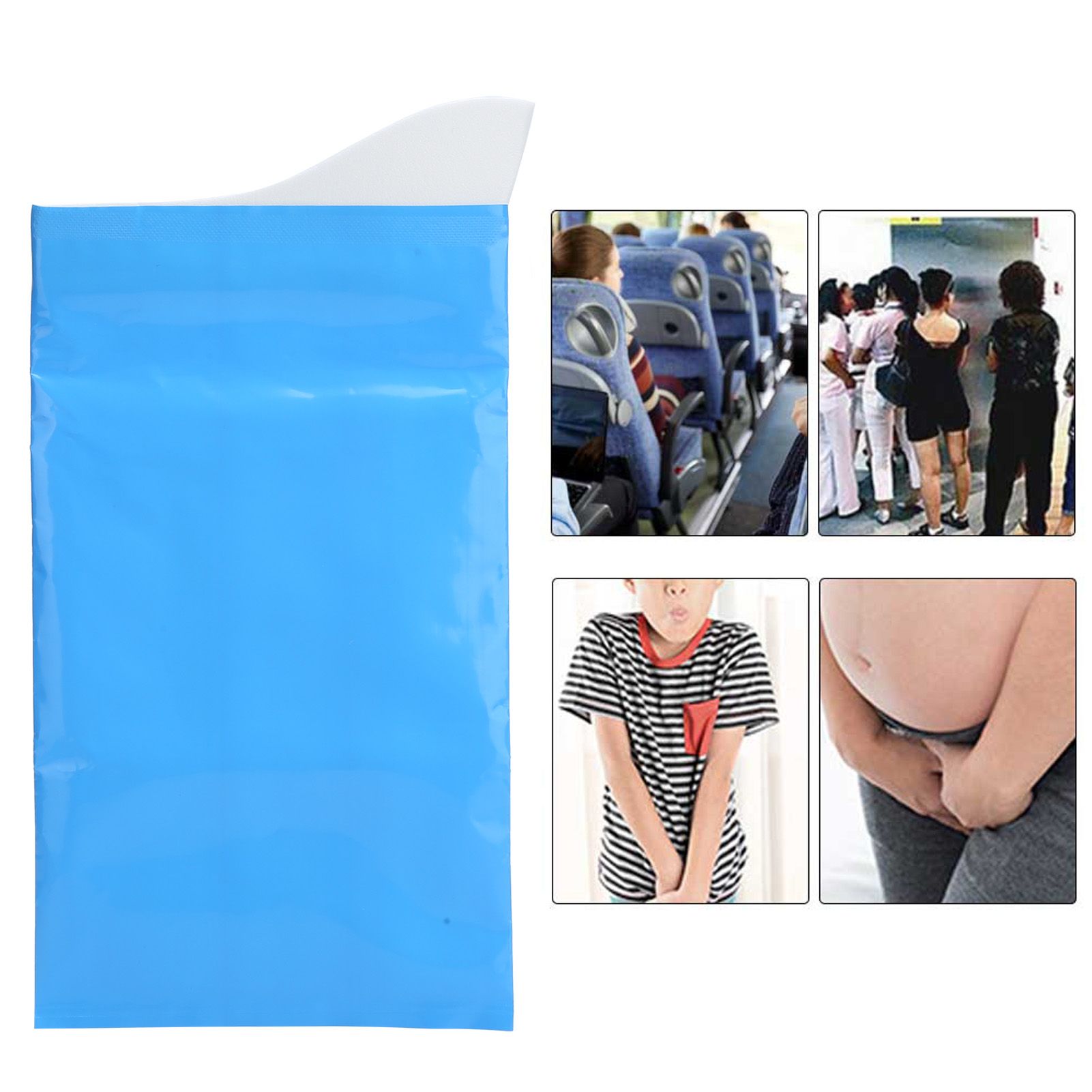 10 Sets Disposable Urine Bags Portable Travel Station Wagon Lady Children view 9